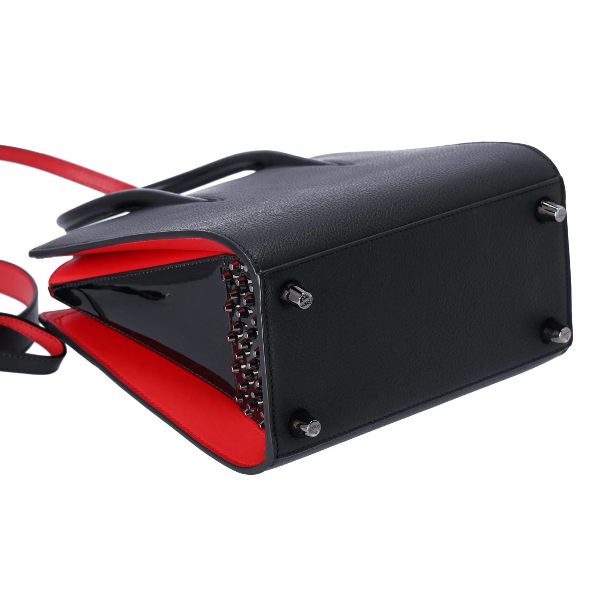 Christian Louboutin Paloma UltraBlack Small Handbag 3165154 Black Red Leather sold by Gaby's Bags product image thumbnail 5