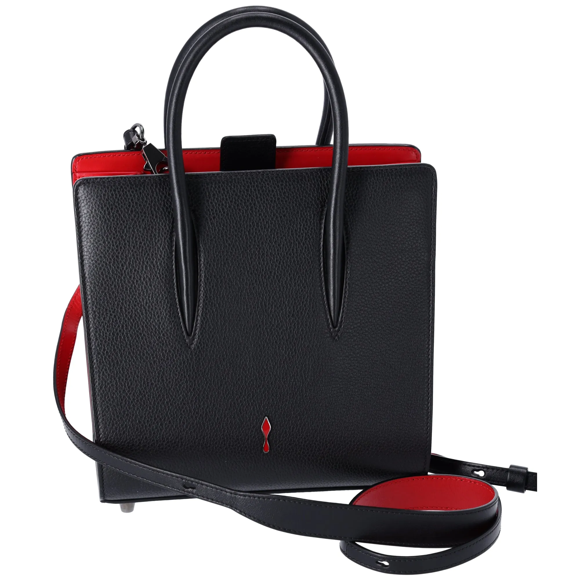 Christian Louboutin Paloma UltraBlack Small Handbag 3165154 Black Red Leather sold by Gaby's Bags product image thumbnail 3