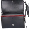 Christian Louboutin Paloma Clutch Crossbody Bag 1165081 Black Leopard Studded sold by Gaby's Bags