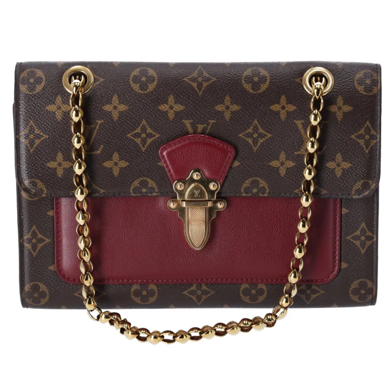 Louis Vuitton Victoire Chain Shoulder Bag Monogram Canvas M41732 Brown Raisin sold by Gaby's Bags