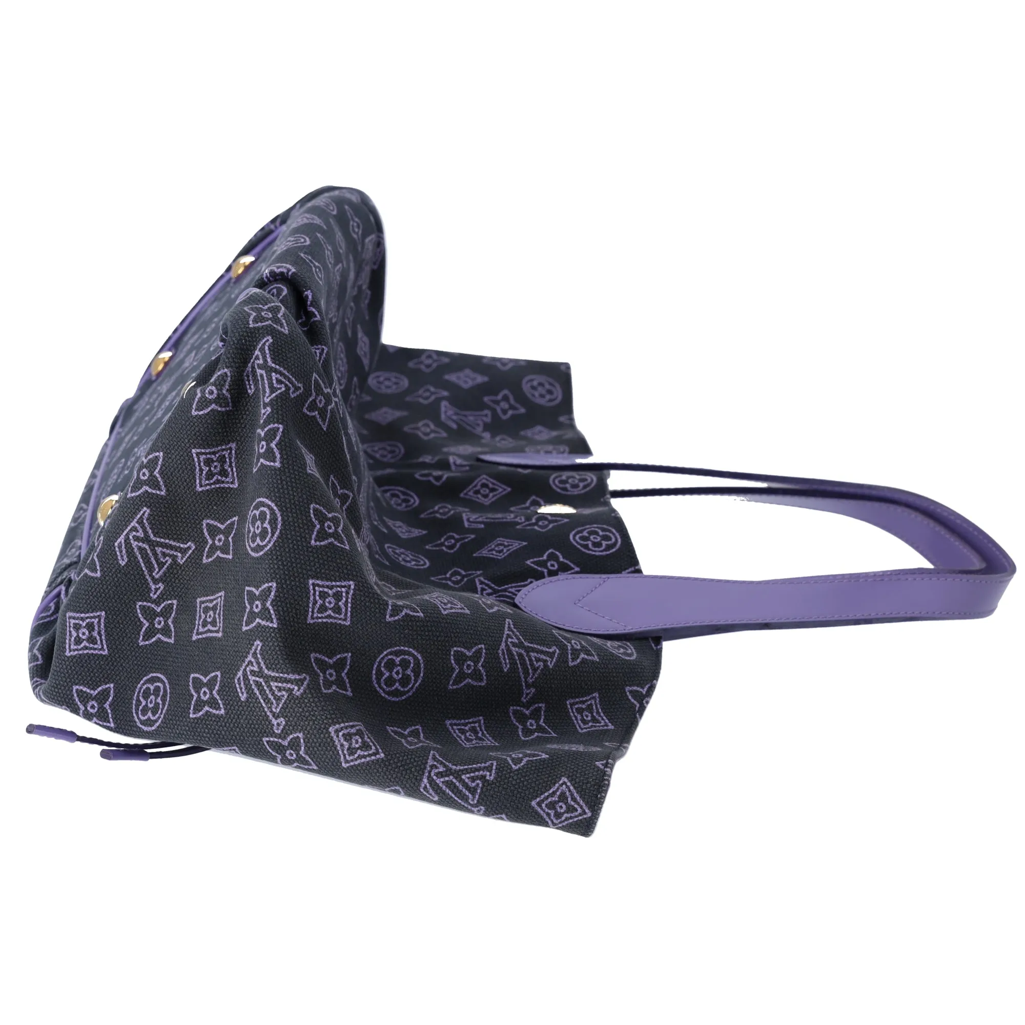 Louis Vuitton Cabas Ipanema PM Beach Line Tote Bag M95983 Marine Canvas Leather sold by Gaby's Bags product image thumbnail 5