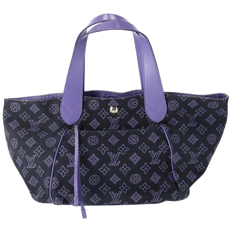 Louis Vuitton Cabas Ipanema PM Beach Line Tote Bag M95983 Marine Canvas Leather sold by Gaby's Bags