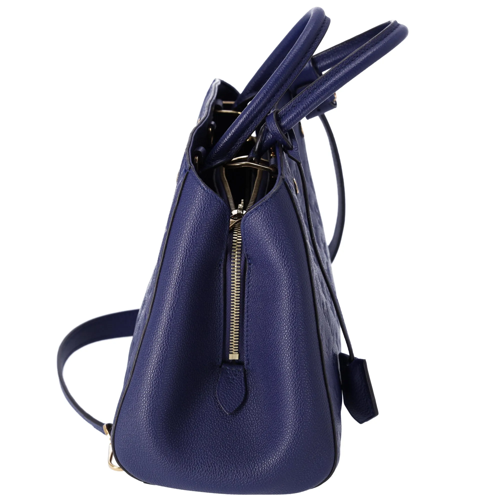 Louis Vuitton Montaigne MM Monogram Empreinte Handbag M41309 Iris Blue sold by Gaby's Bags product image thumbnail 4