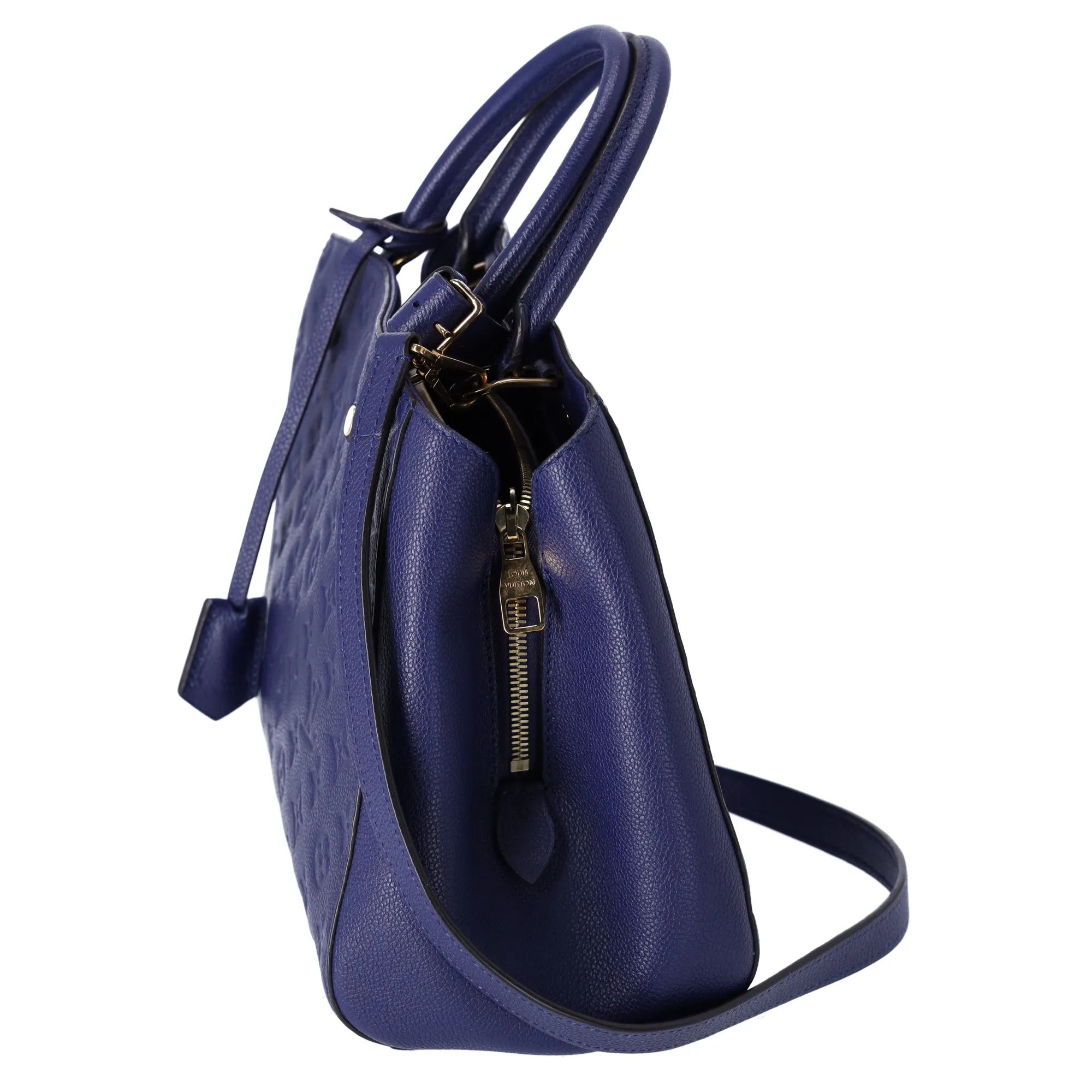 Louis Vuitton Montaigne MM Monogram Empreinte Handbag M41309 Iris Blue sold by Gaby's Bags product image thumbnail 2