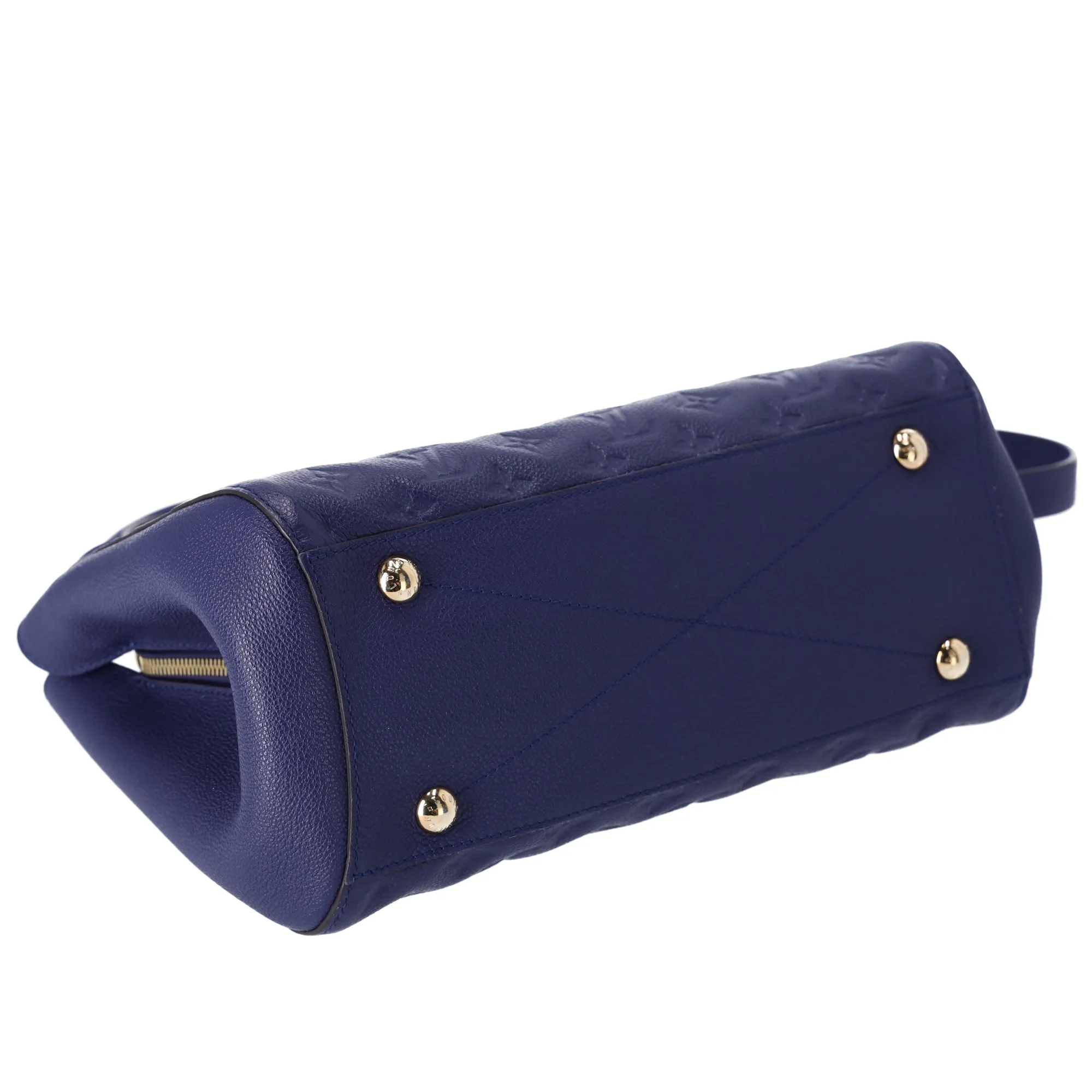 Louis Vuitton Montaigne MM Monogram Empreinte Handbag M41309 Iris Blue sold by Gaby's Bags product image thumbnail 5