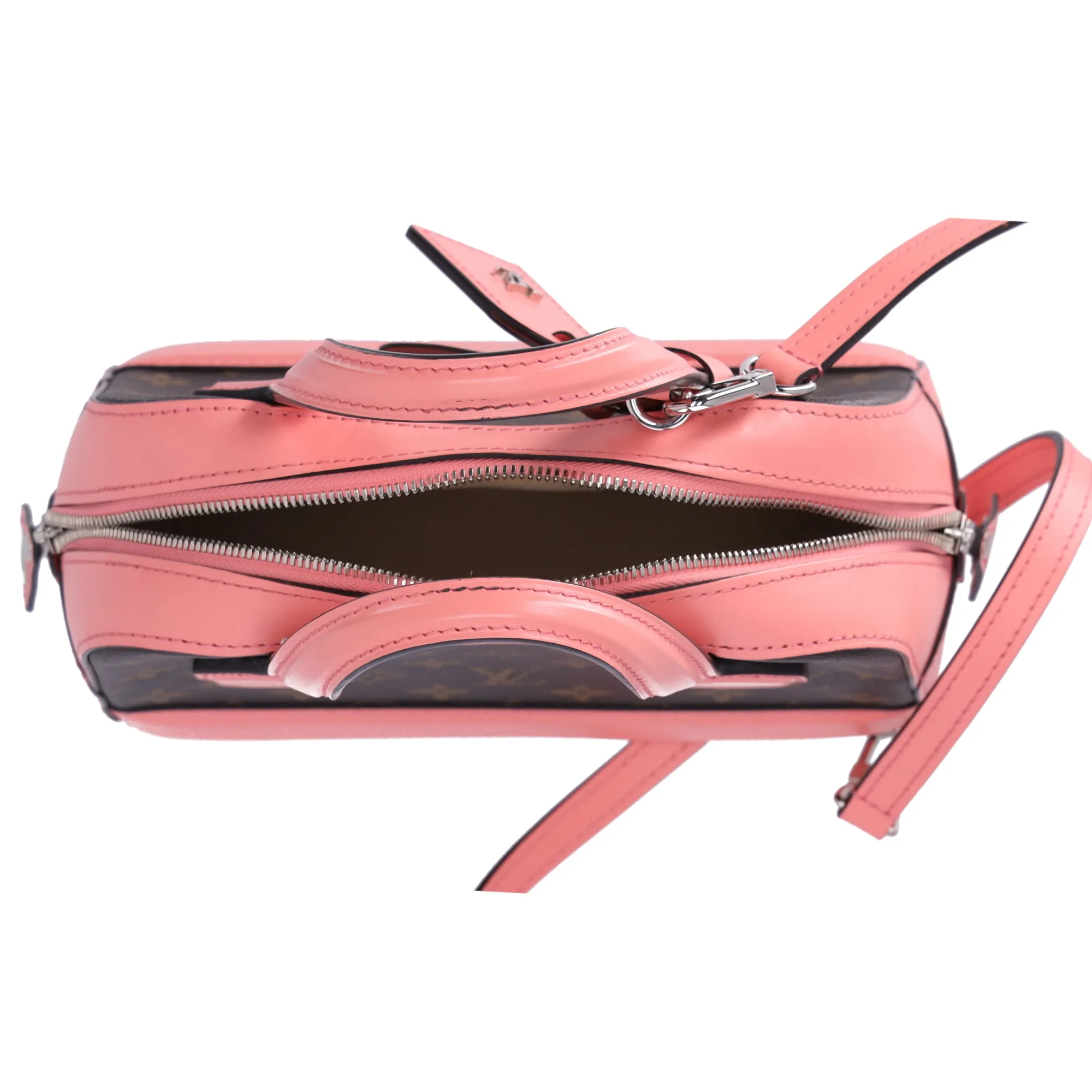 Louis Vuitton Dora Mini Monogram Handbag M41686 Rose Pink Brown Canvas sold by Gaby's Bags product image thumbnail 3