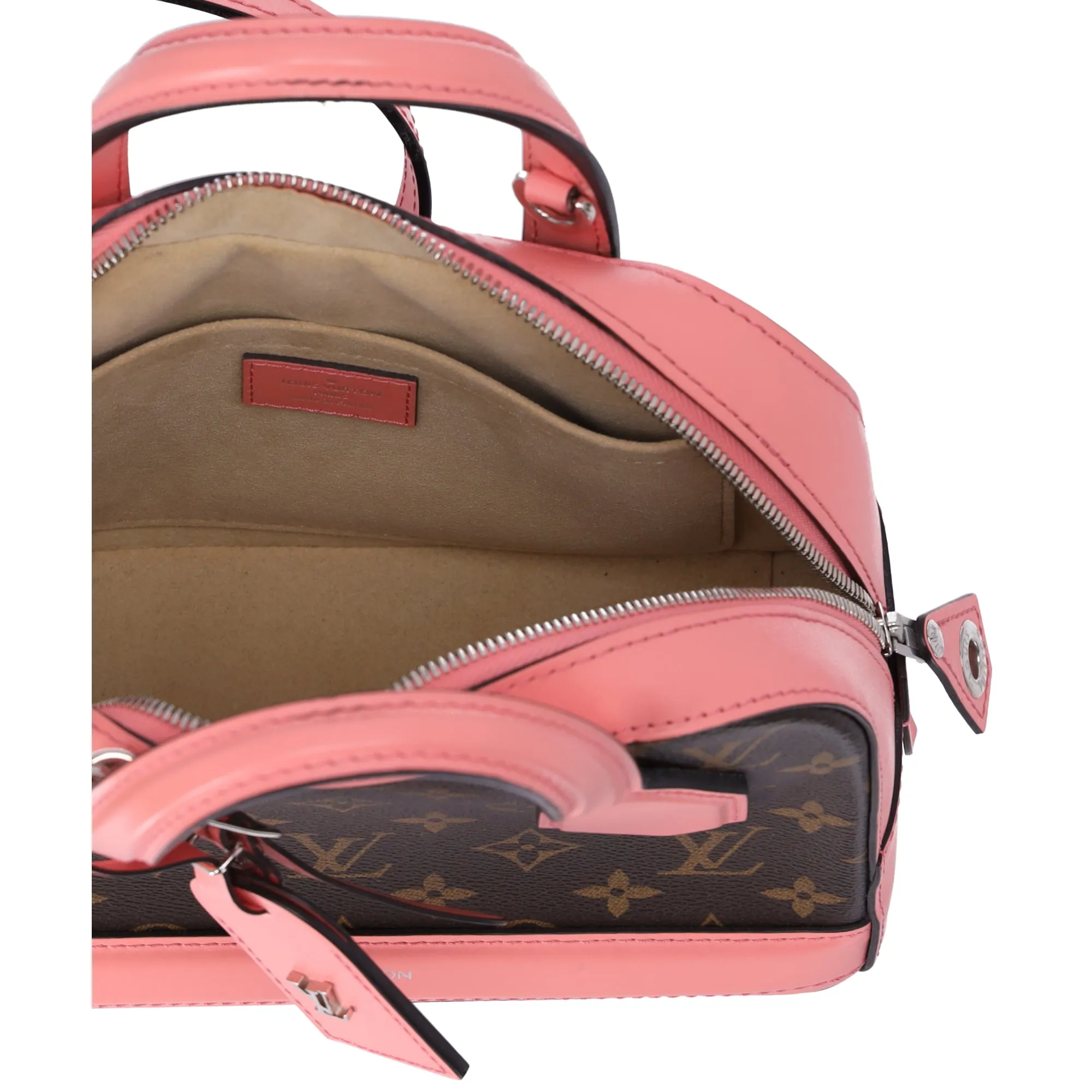 Louis Vuitton Dora Mini Monogram Handbag M41686 Rose Pink Brown Canvas sold by Gaby's Bags product image thumbnail 2