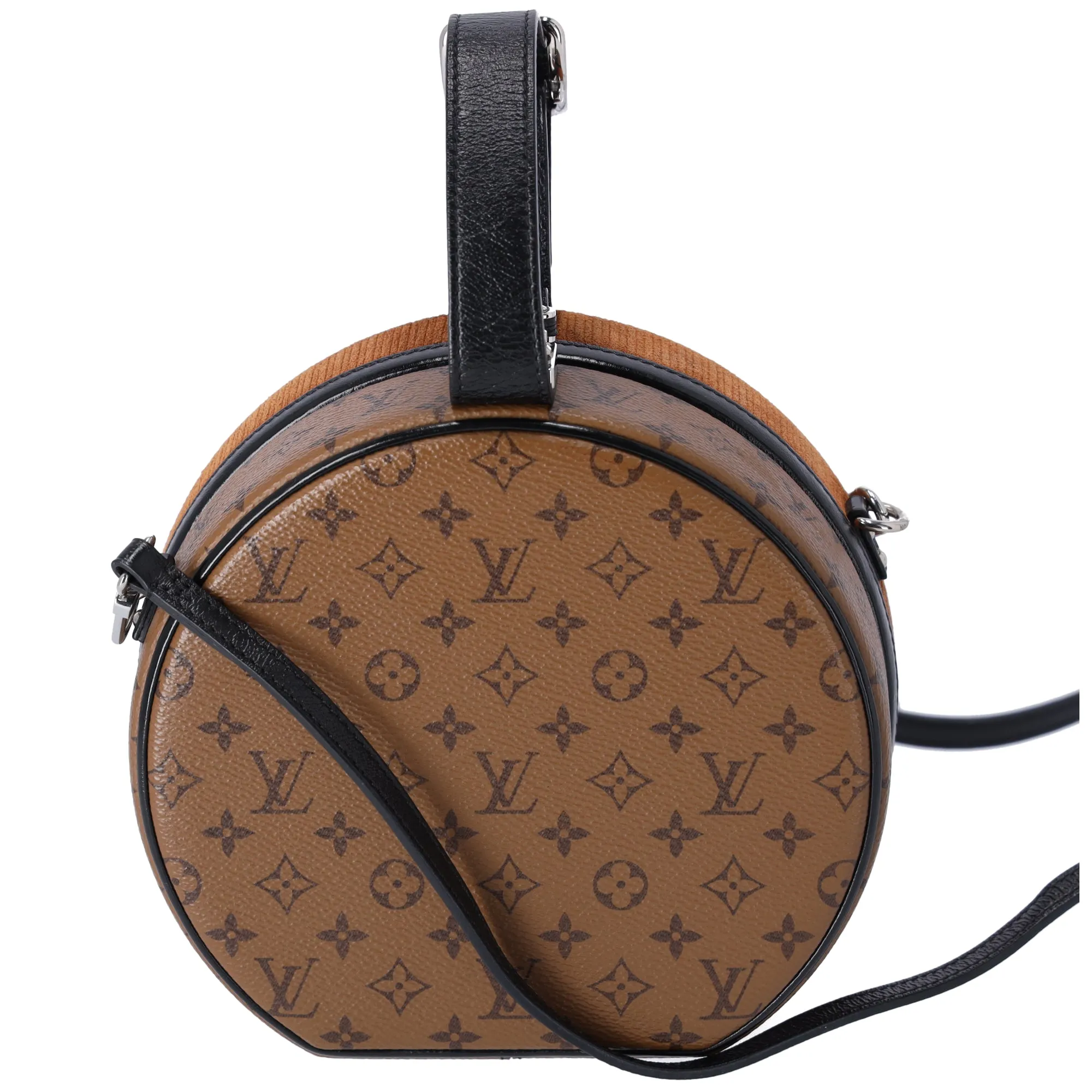 Louis Vuitton Reverse Monogram Leopard Petite Boite Chapeau Round Bag sold by Gaby's Bags product image thumbnail 3