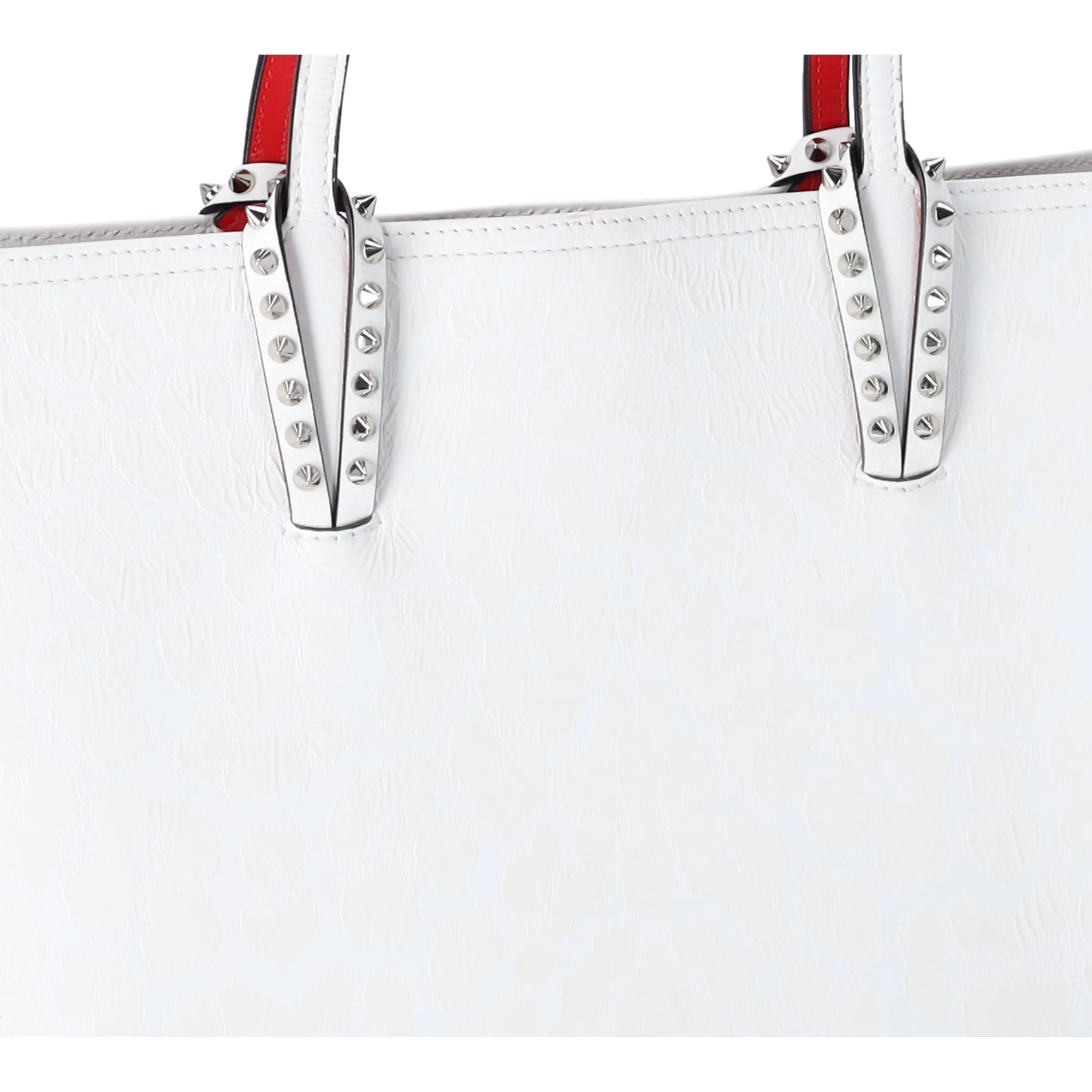Christian Louboutin Cabata EW Tote Bag White Animal Print Leather w Pouch sold by Gaby's Bags product image thumbnail 3