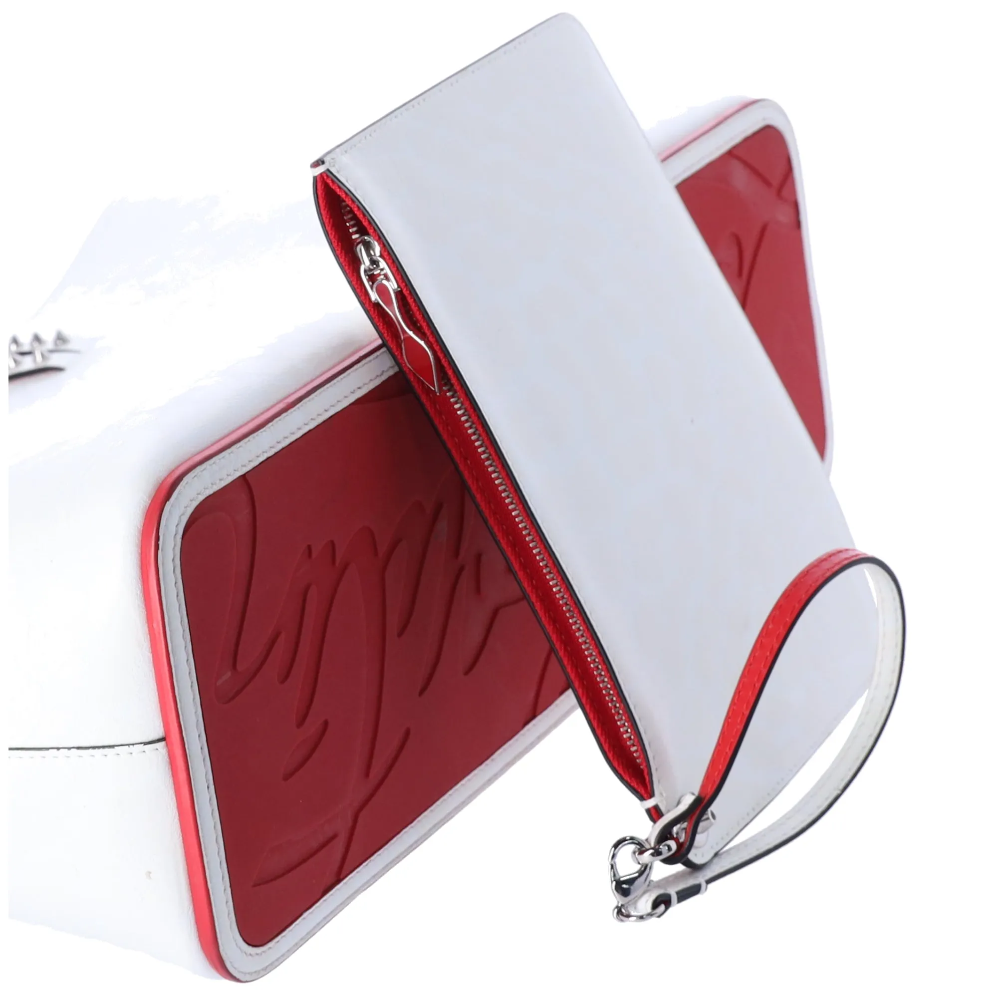 Christian Louboutin Cabata EW Tote Bag White Animal Print Leather w Pouch sold by Gaby's Bags product image thumbnail 2
