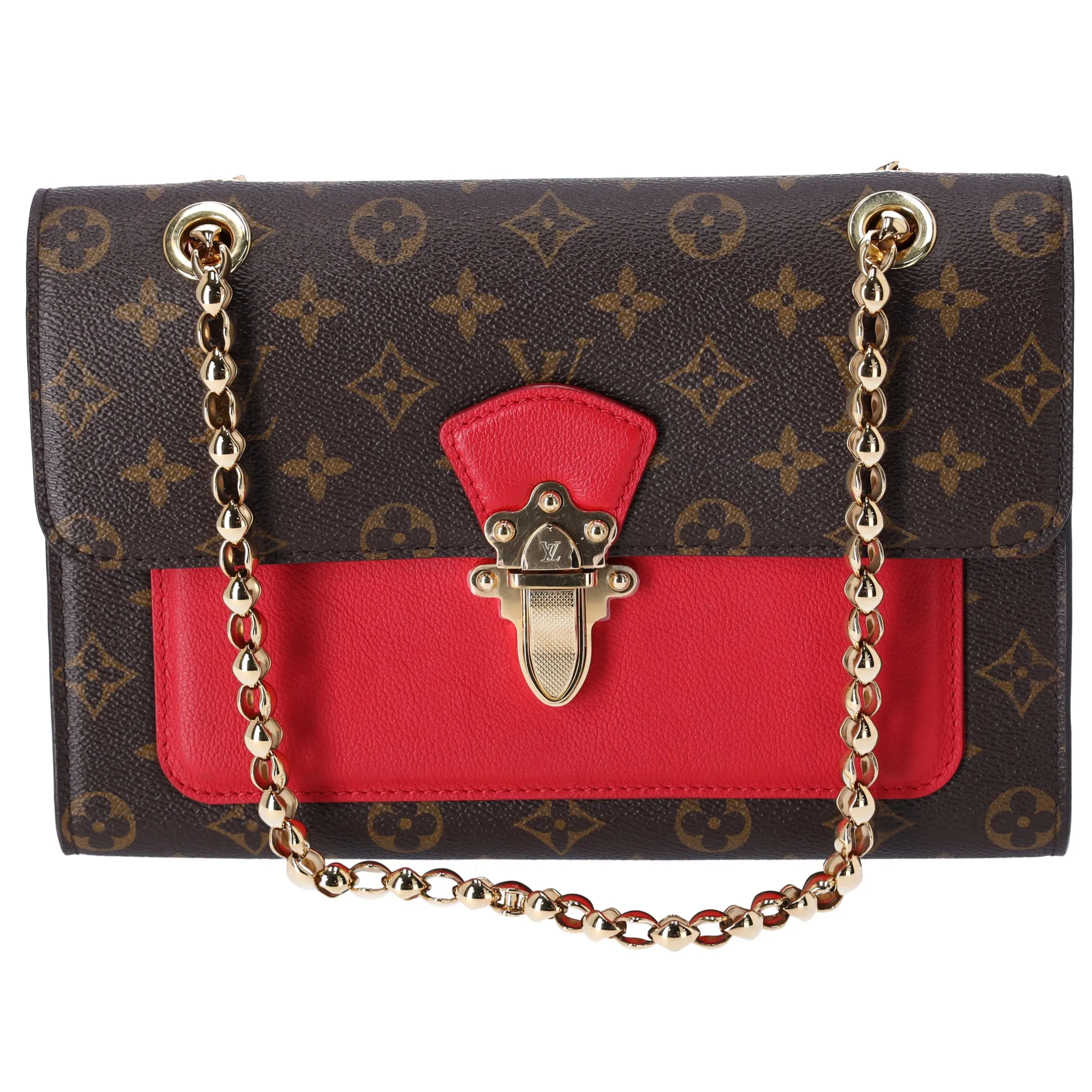 Louis Vuitton Victoire Monogram Shoulder Bag M41731 Cerise Red Canvas sold by Gaby's Bags