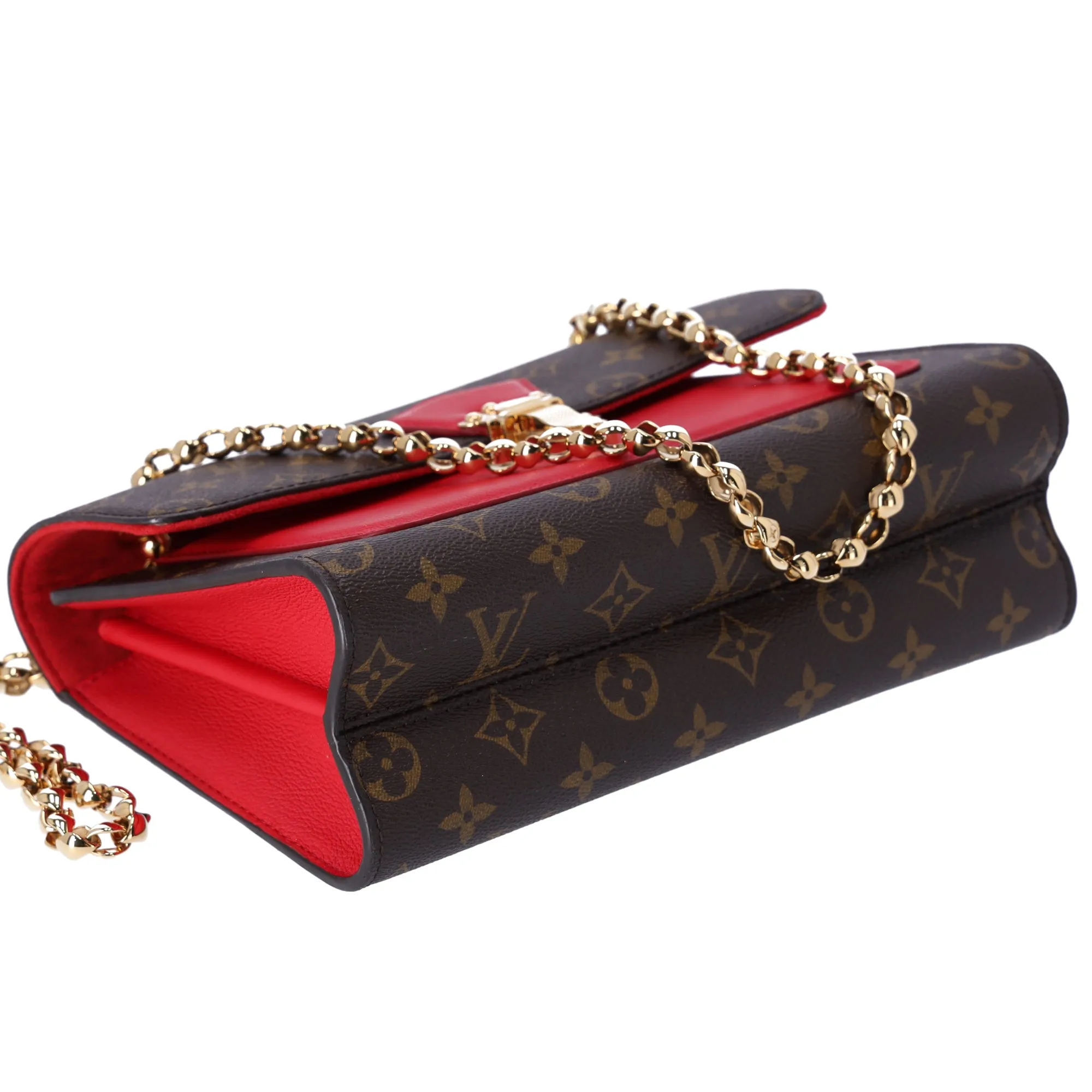 Louis Vuitton Victoire Monogram Shoulder Bag M41731 Cerise Red Canvas sold by Gaby's Bags product image thumbnail 5