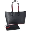 Christian Louboutin Cabata Small Tote Bag Black Leather + Pouch sold by Gaby's Bags