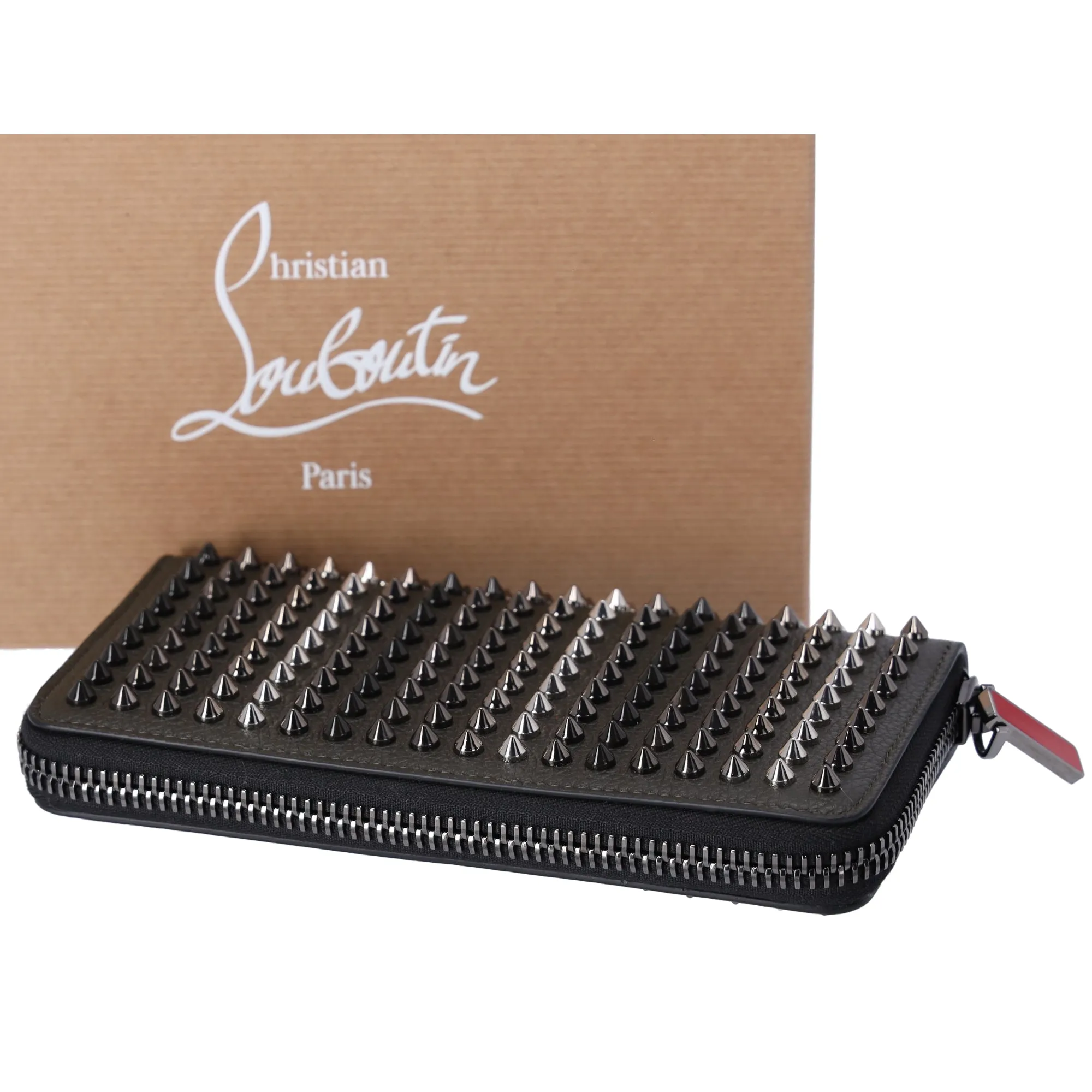 Christian Louboutin Panettone Long Wallet 1175059 Black Silver Leather sold by Gaby's Bags product image thumbnail 3