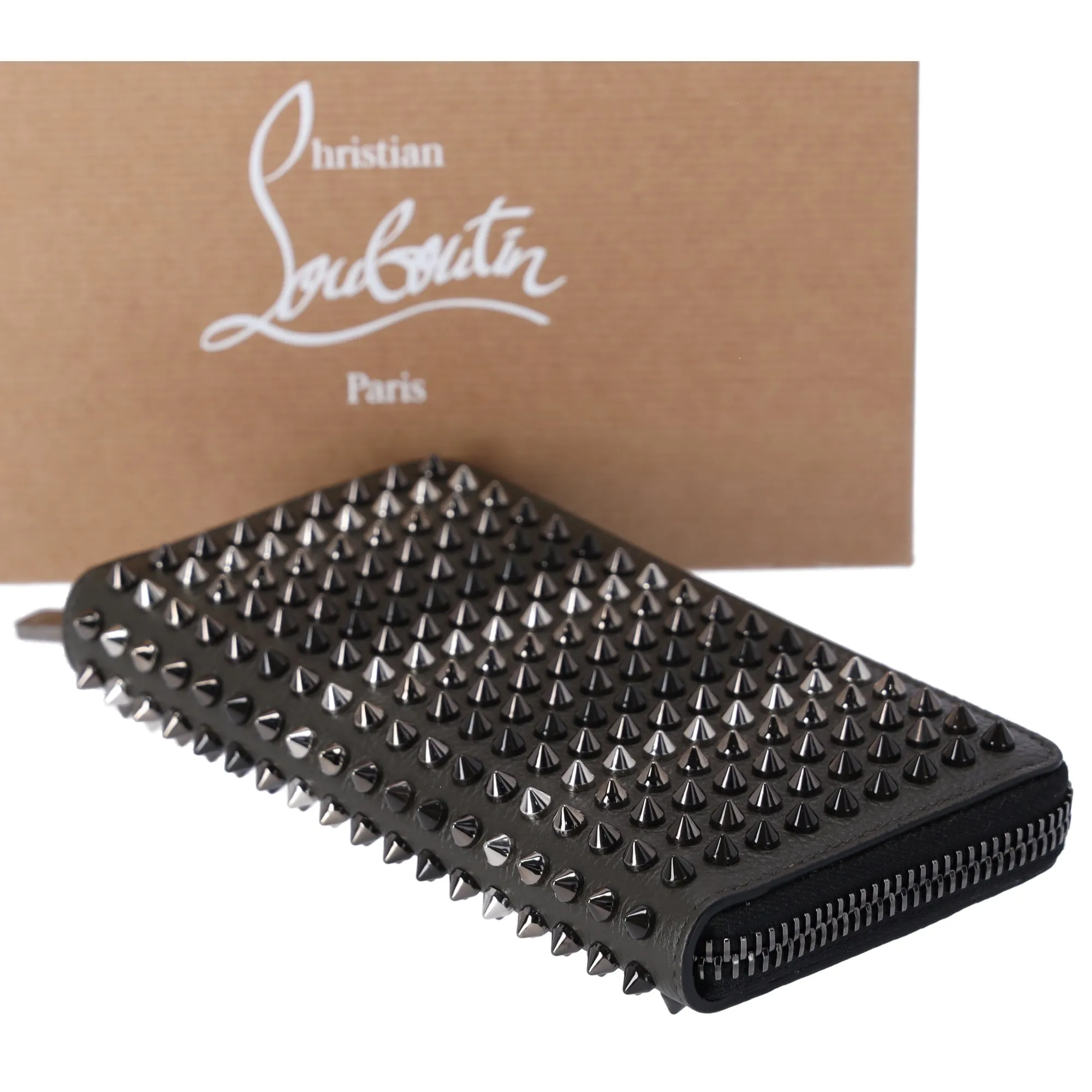 Christian Louboutin Panettone Long Wallet 1175059 Black Silver Leather sold by Gaby's Bags product image thumbnail 4