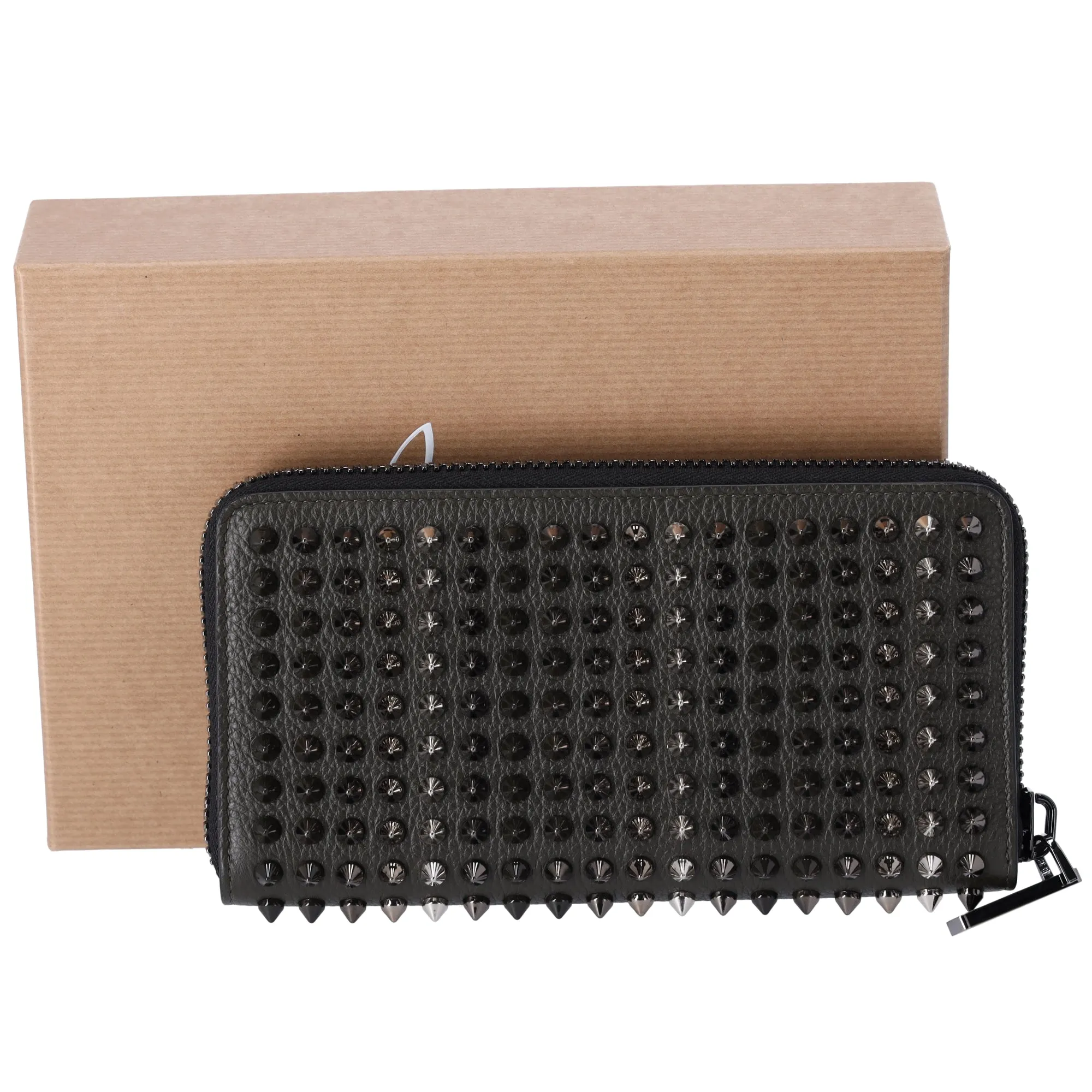 Christian Louboutin Panettone Long Wallet 1175059 Black Silver Leather sold by Gaby's Bags product image thumbnail 2