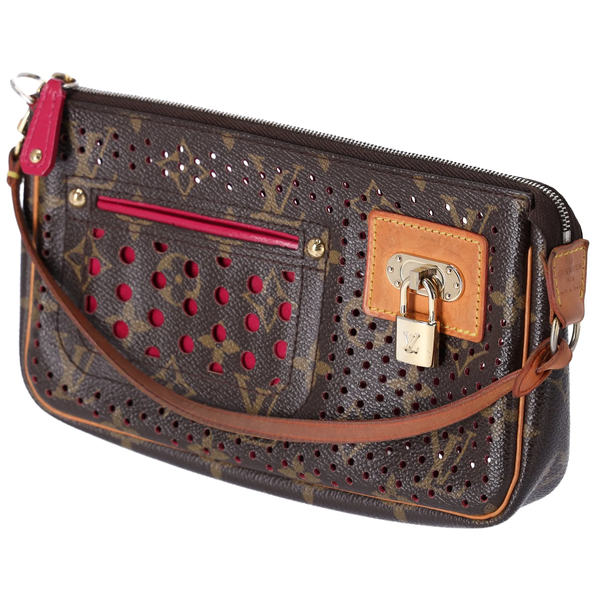 Louis Vuitton Pochette Accessoires Monogram Perforated Handbag M95183 Fuchsia sold by Gaby's Bags product image thumbnail 2