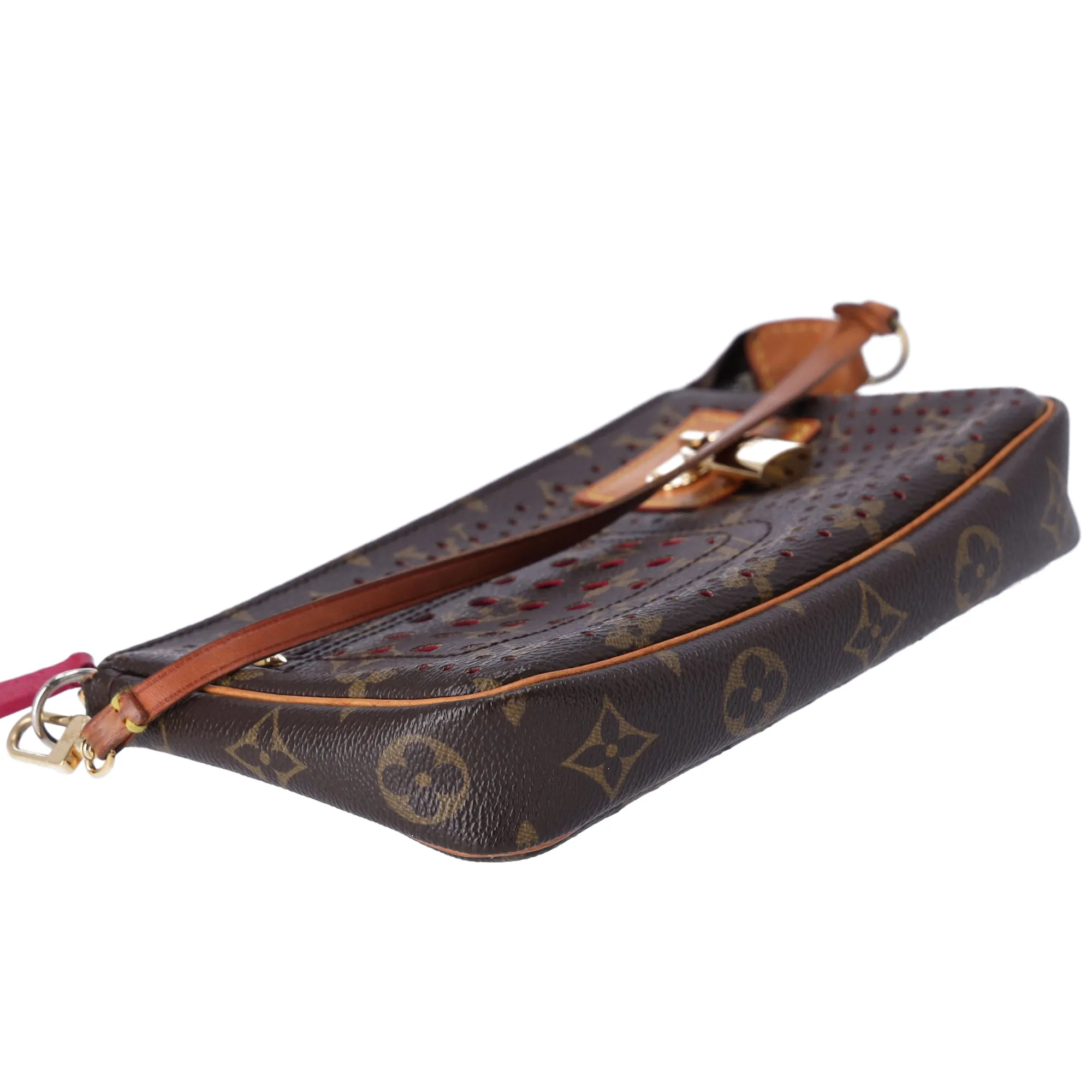 Louis Vuitton Pochette Accessoires Monogram Perforated Handbag M95183 Fuchsia sold by Gaby's Bags product image thumbnail 5