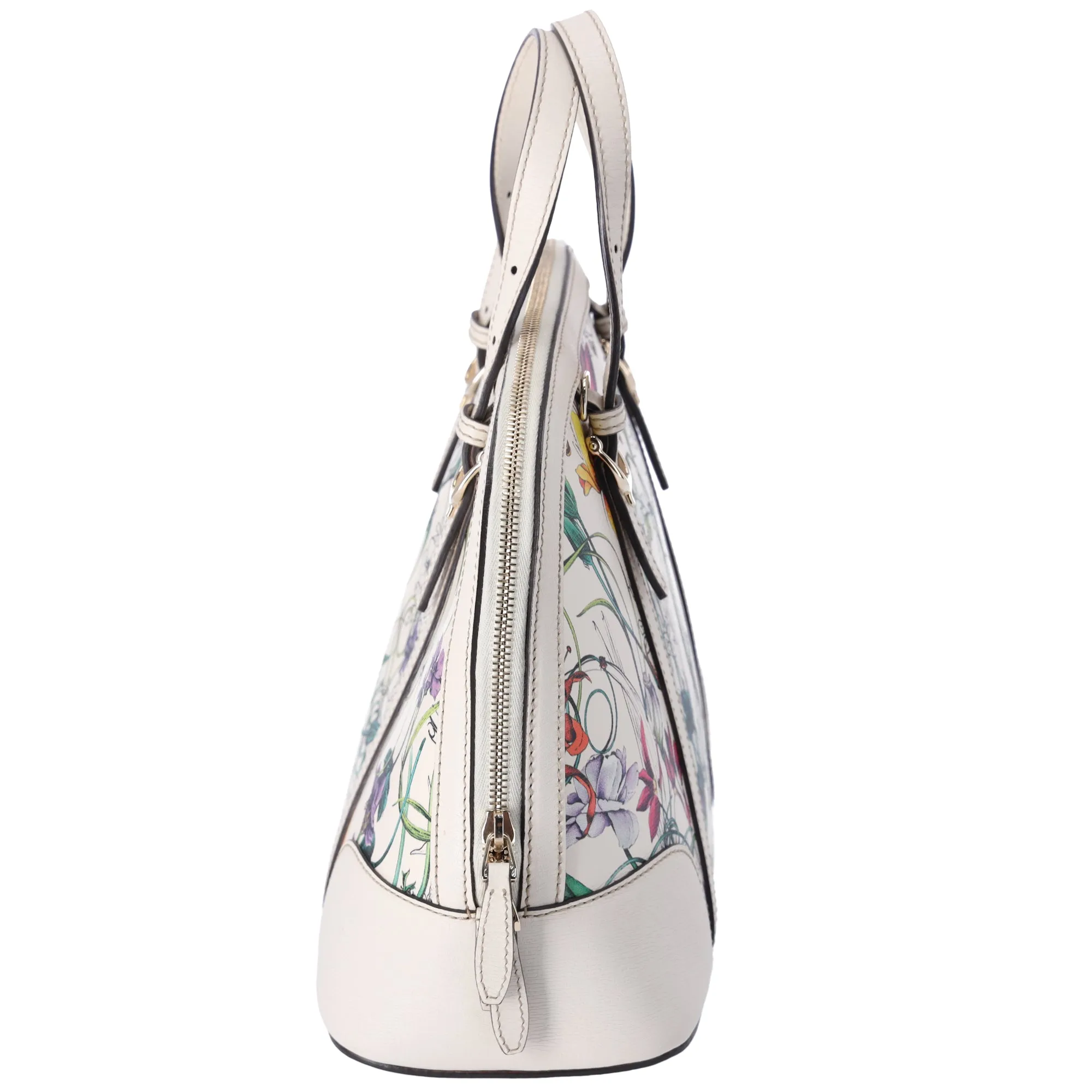 GUCCI Nice Flora Handbag 309617 Cream Green Multi PVC Leather sold by Gaby's Bags product image thumbnail 2