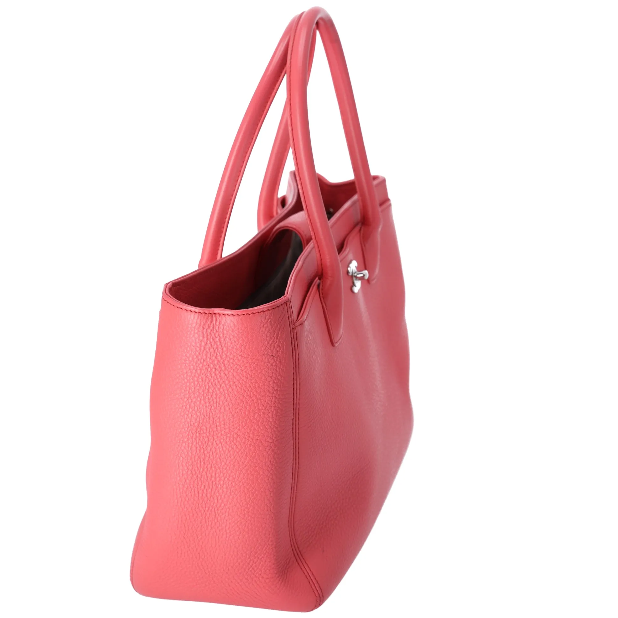 CHANEL Executive Tote Line Tote Bag Pink Grained Calf Leather sold by Gaby's Bags product image thumbnail 4