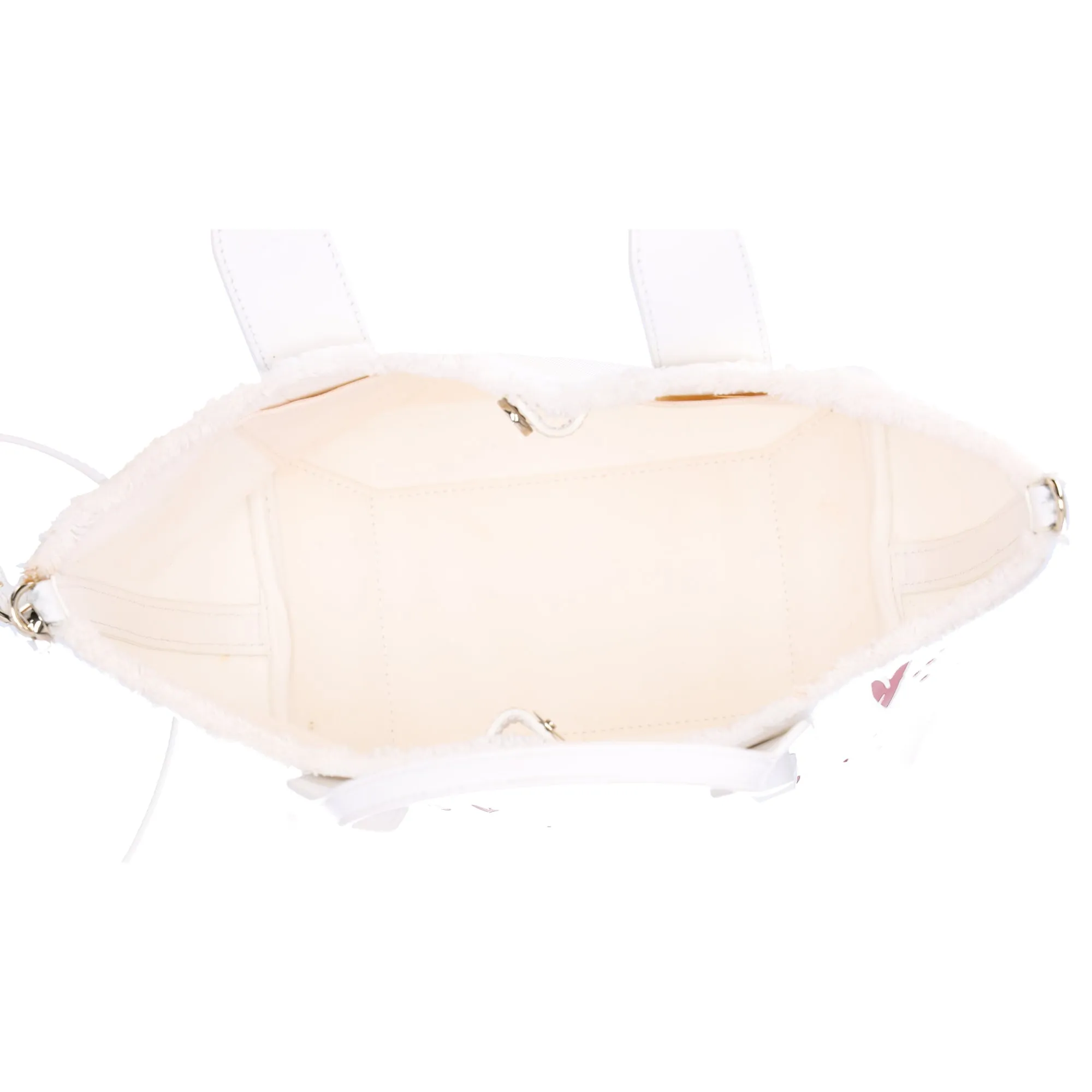 Christian Louboutin Frangibus Small Tote Bag White Canvas Leather Studded sold by Gaby's Bags product image thumbnail 2