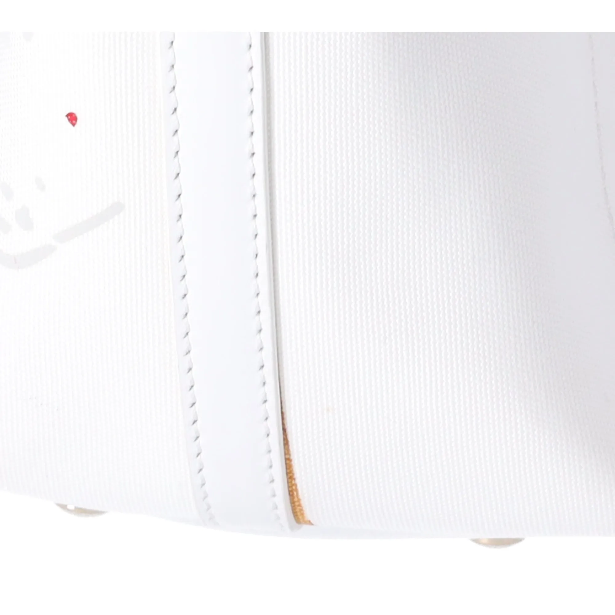 Christian Louboutin Frangibus Small Tote Bag White Canvas Leather Studded sold by Gaby's Bags product image thumbnail 5