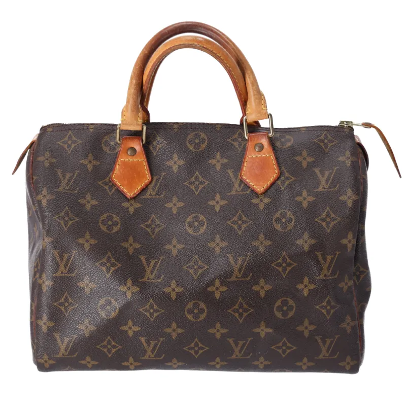 Louis Vuitton Speedy 30 Monogram Handbag M41526 Monogram Canvas sold by Gaby's Bags