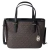 Michael Kors JetSet Small XS Carryall Convertible ToteCrossbody BrownMKBlack sold by Gaby's Bags