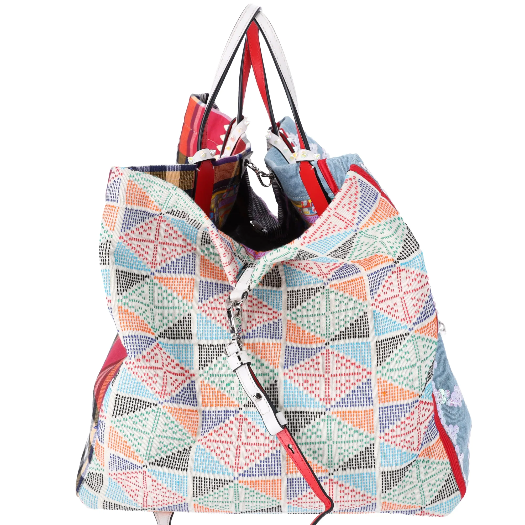 Christian Louboutin Manilacaba Caba Large Tote Motif Embroidered Multicolor sold by Gaby's Bags product image thumbnail 5