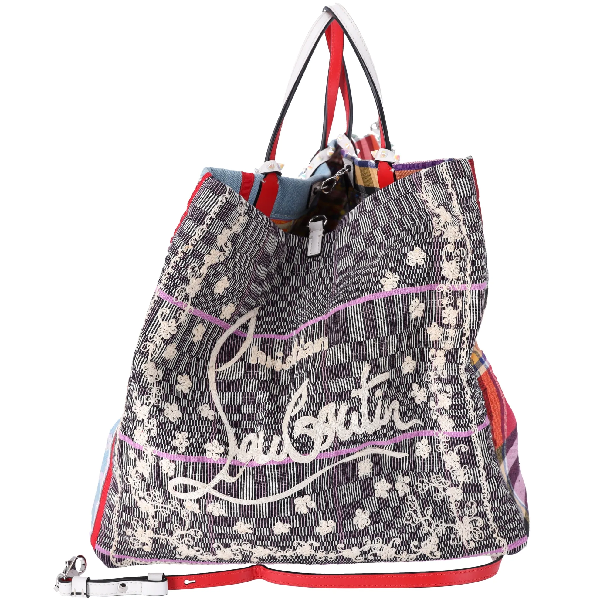 Christian Louboutin Manilacaba Caba Large Tote Motif Embroidered Multicolor sold by Gaby's Bags product image thumbnail 3
