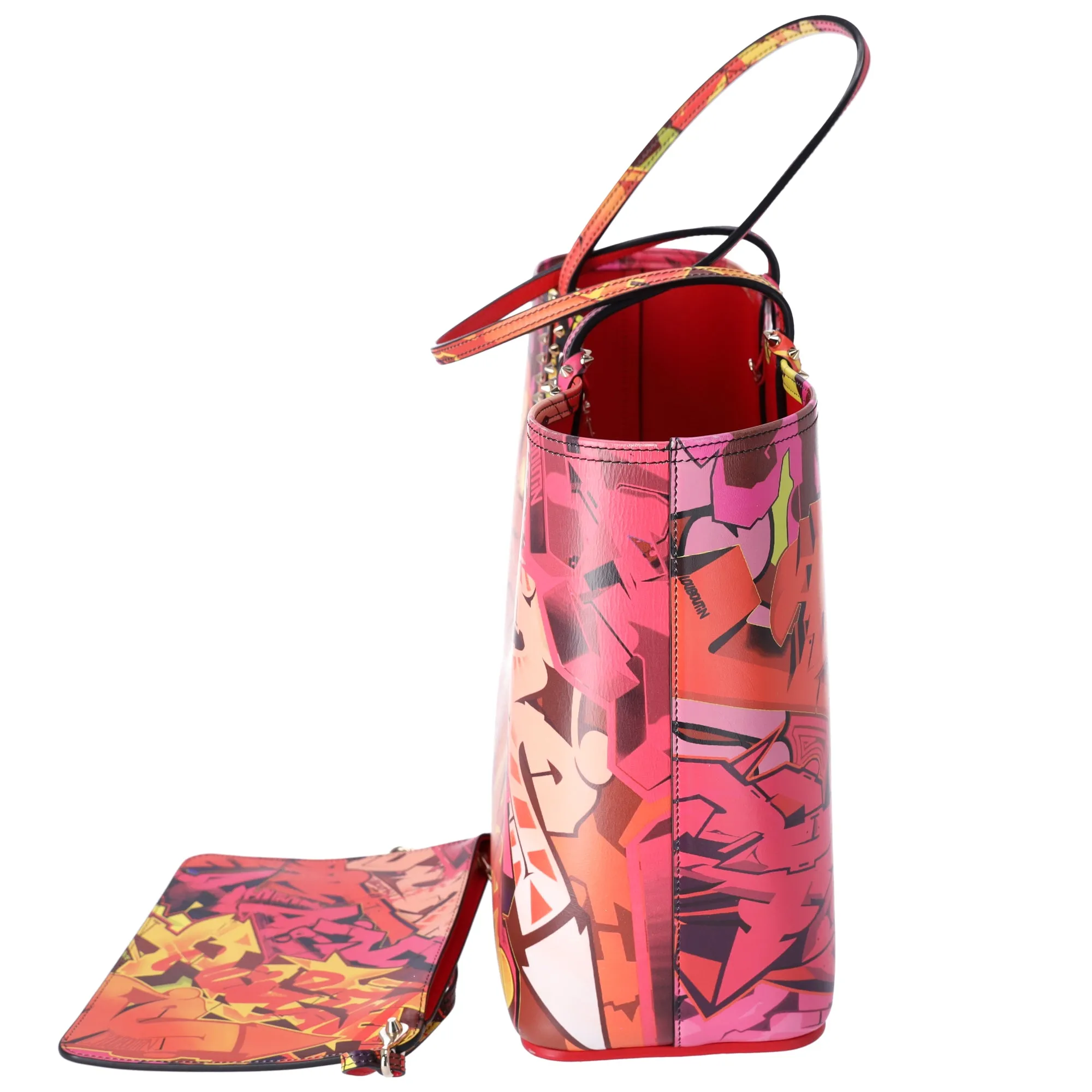 Christian Louboutin Cabata Large EW Tote Bag Orange Pink Multi + Pouch sold by Gaby's Bags product image thumbnail 2