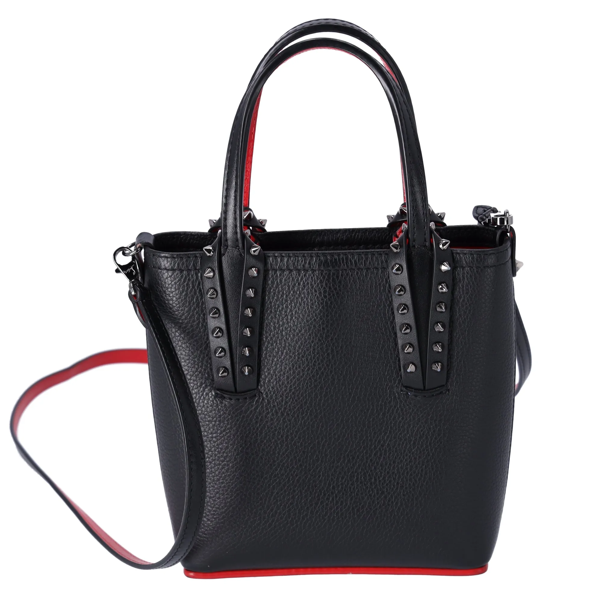 Christian Louboutin Cabata North South Mini Tote Bag Crossbody Black Leather sold by Gaby's Bags