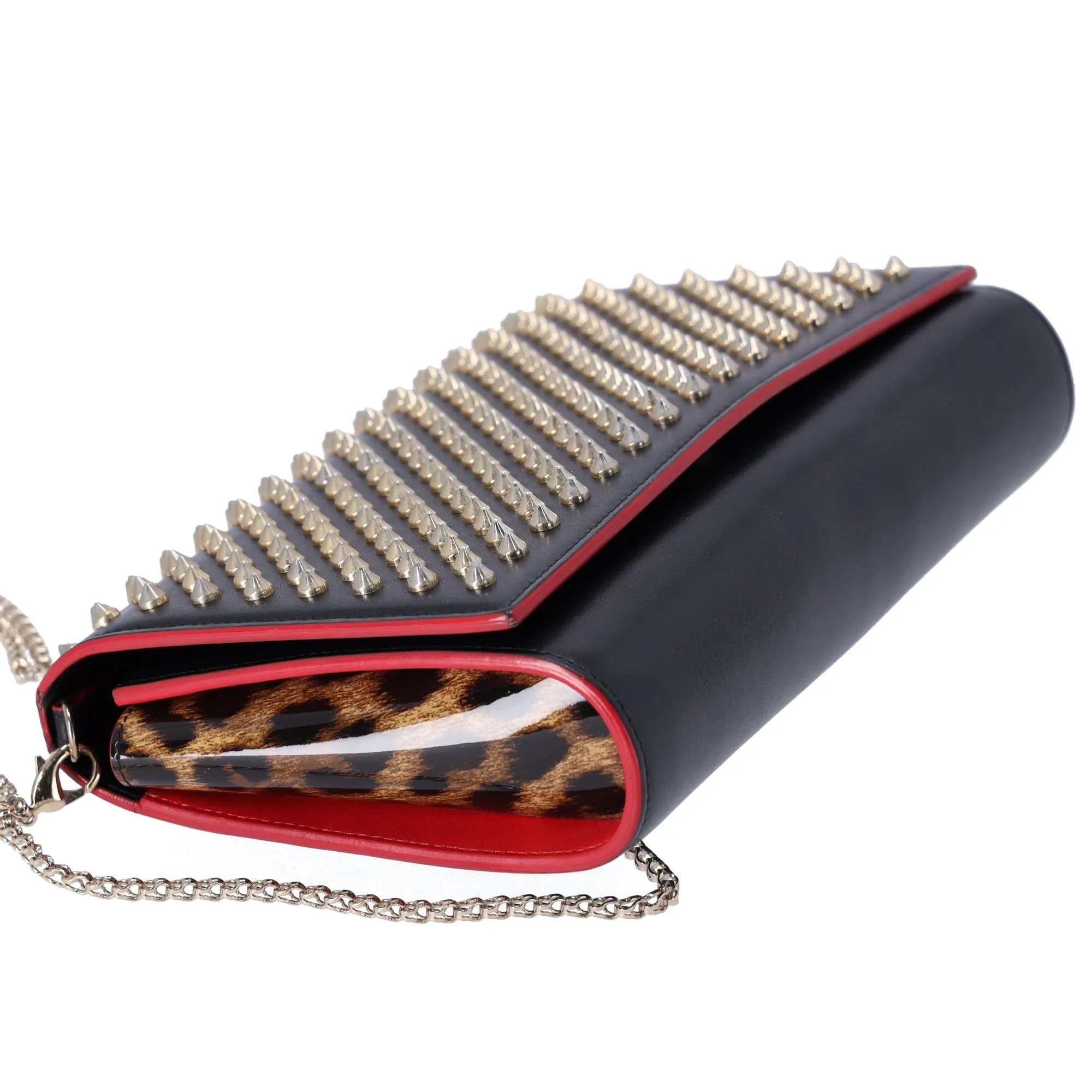 Christian Louboutin Paloma Clutch Crossbody Bag 1165081 Black Leopard sold by Gaby's Bags product image thumbnail 4