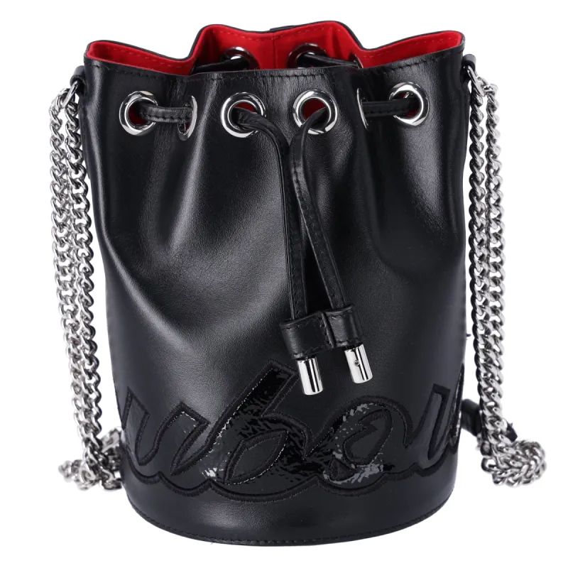 Christian Louboutin Marie Jane Bucket Shoulder Bag 1195168 Black Leather sold by Gaby's Bags