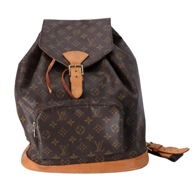 Louis Vuitton Montsouris GM Monogram Backpack M51135 Monogram Canvas sold by Gaby's Bags