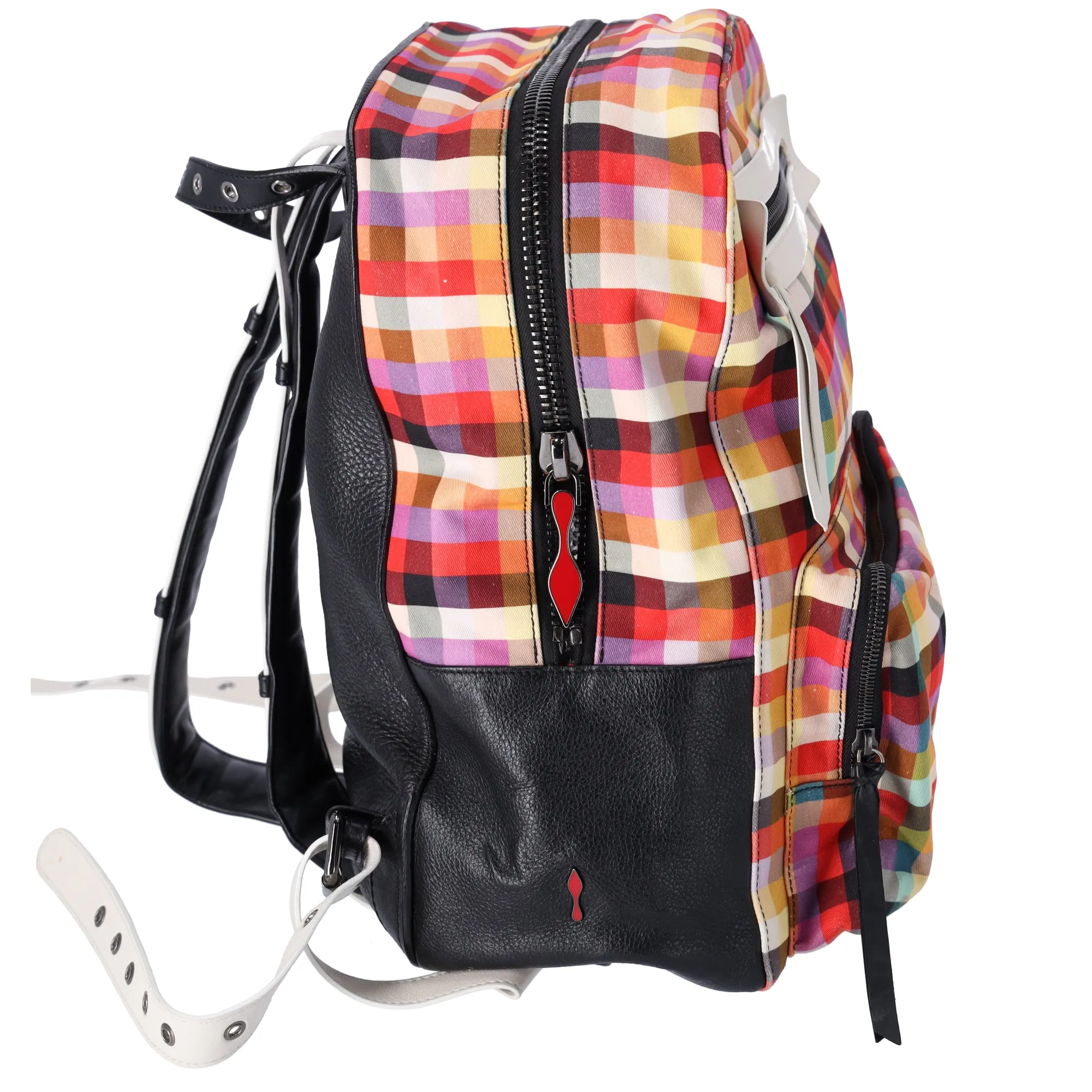 Christian Louboutin Aliosha Backpack Nylon Carreaux Multicolor Plaid sold by Gaby's Bags product image thumbnail 2