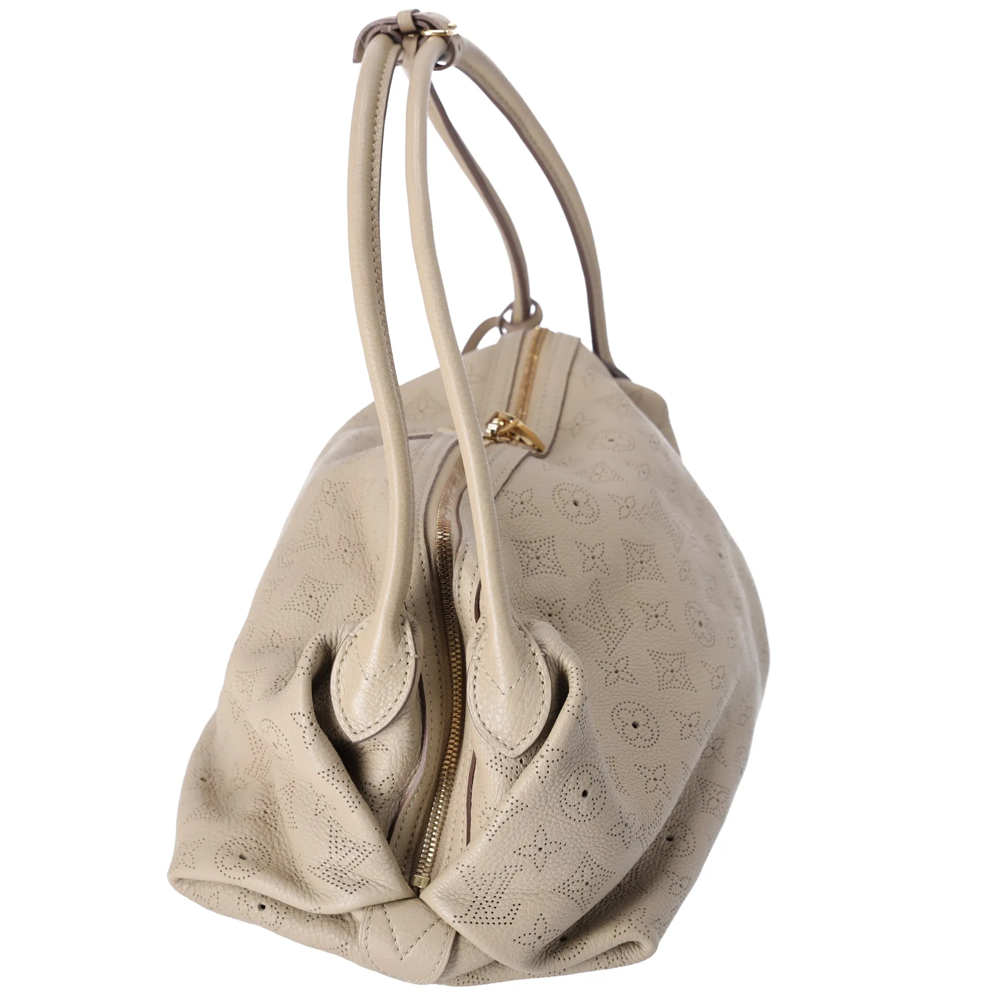 Louis Vuitton Galatea MM Mahina Handbag M93825 Sable Leather sold by Gaby's Bags product image thumbnail 4