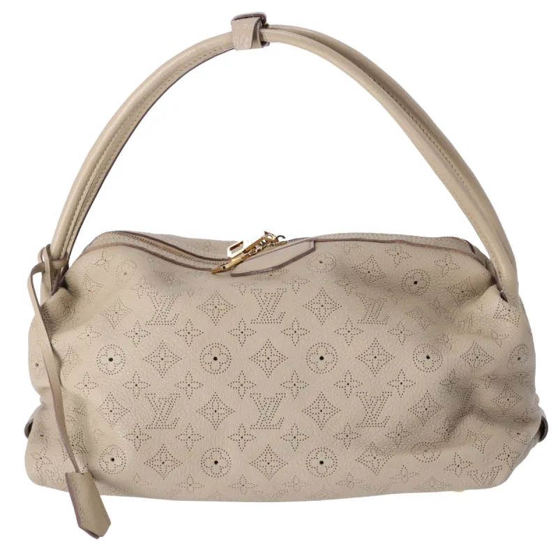 Louis Vuitton Galatea MM Mahina Handbag M93825 Sable Leather sold by Gaby's Bags