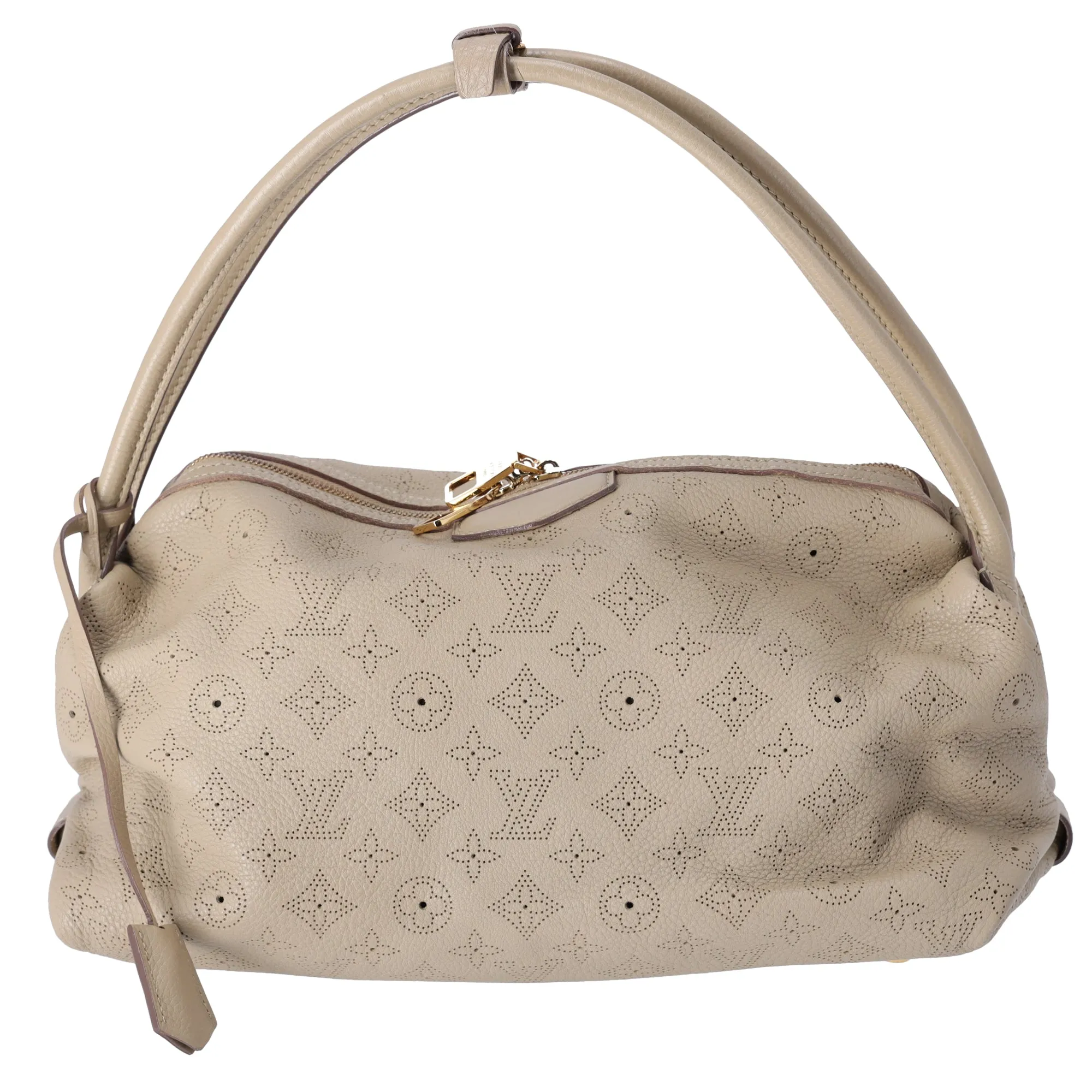 Louis Vuitton Galatea MM Mahina Handbag M93825 Sable Leather sold by Gaby's Bags