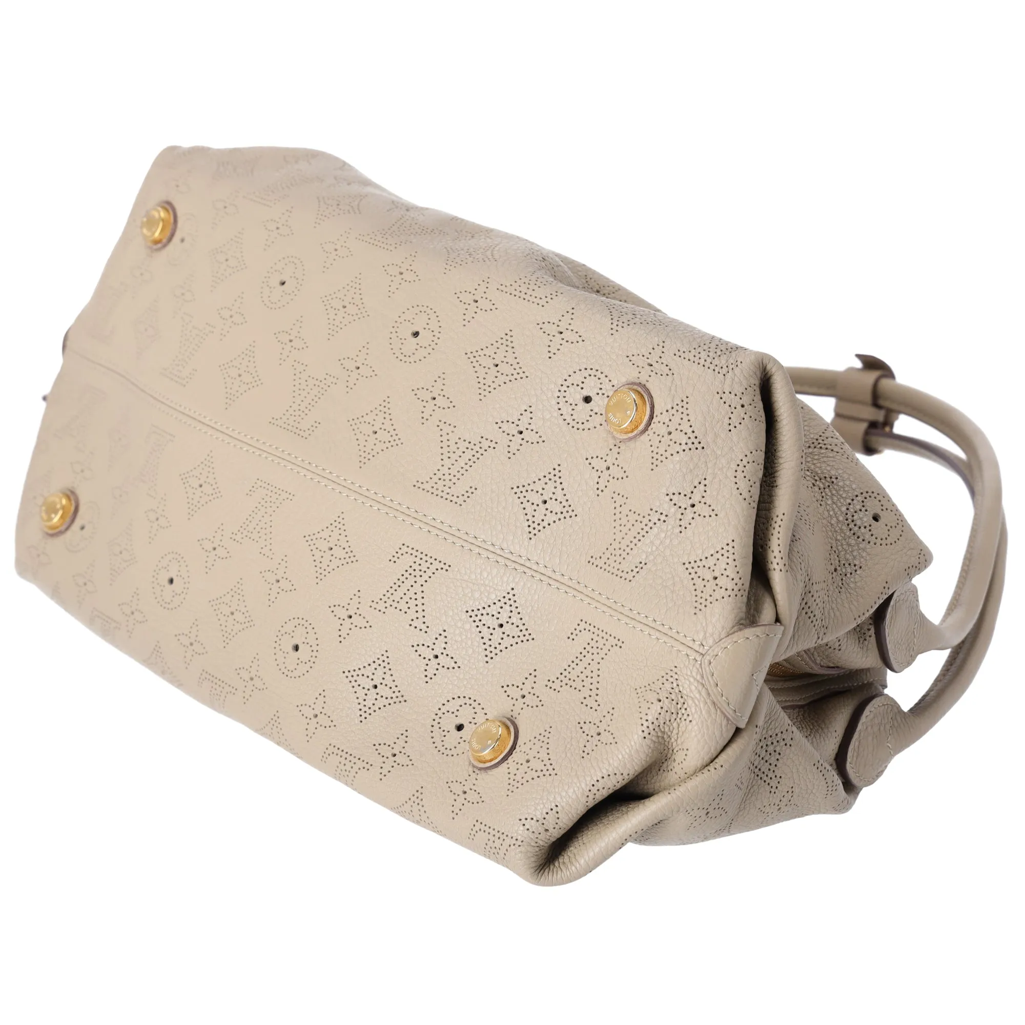 Louis Vuitton Galatea MM Mahina Handbag M93825 Sable Leather sold by Gaby's Bags product image thumbnail 5