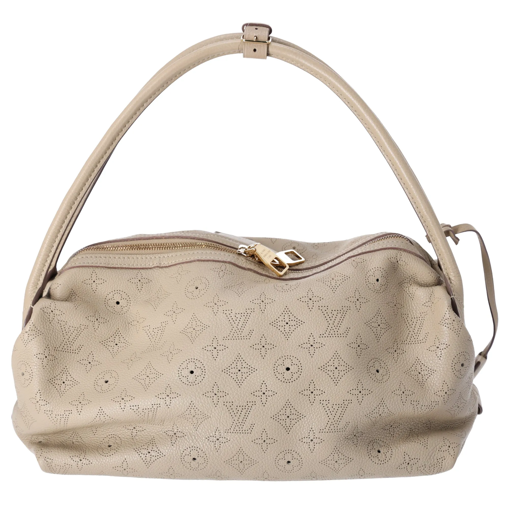 Louis Vuitton Galatea MM Mahina Handbag M93825 Sable Leather sold by Gaby's Bags product image thumbnail 3