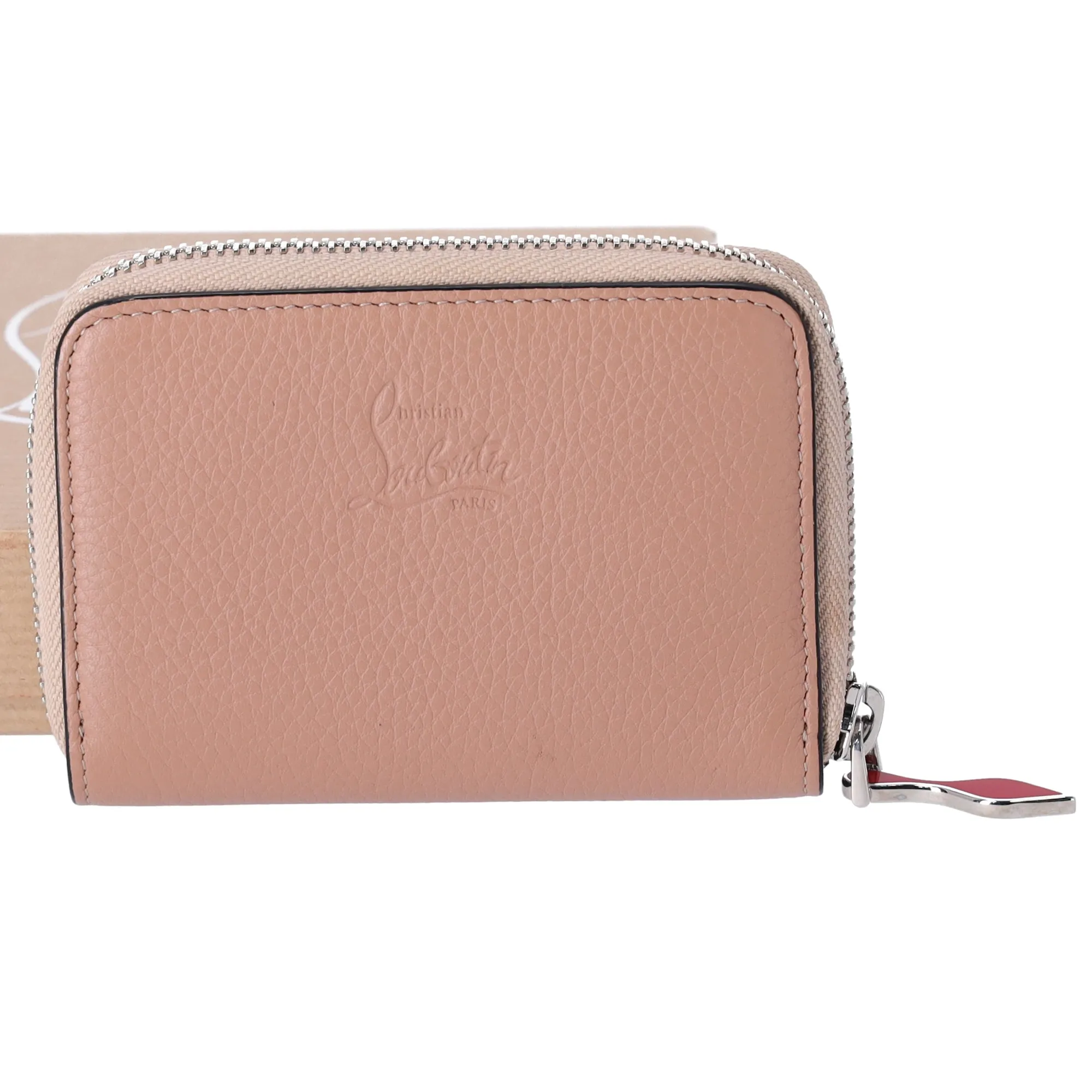 Christian Louboutin Panettone Coin Case 3175223 Beige Gold Leather Studs sold by Gaby's Bags product image thumbnail 4