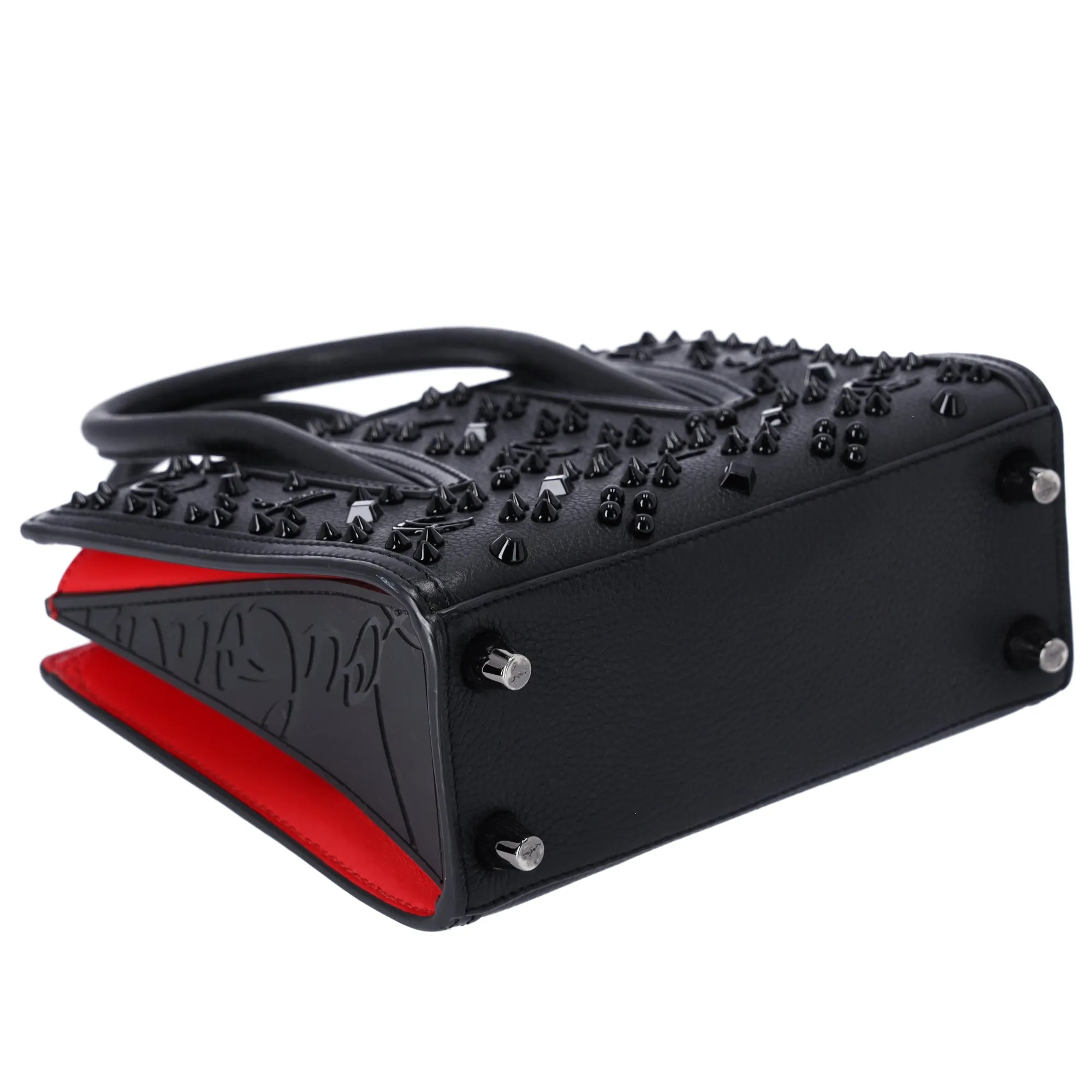 Christian Louboutin Paloma S Mini Handbag Black on Black Studded Leather sold by Gaby's Bags product image thumbnail 5