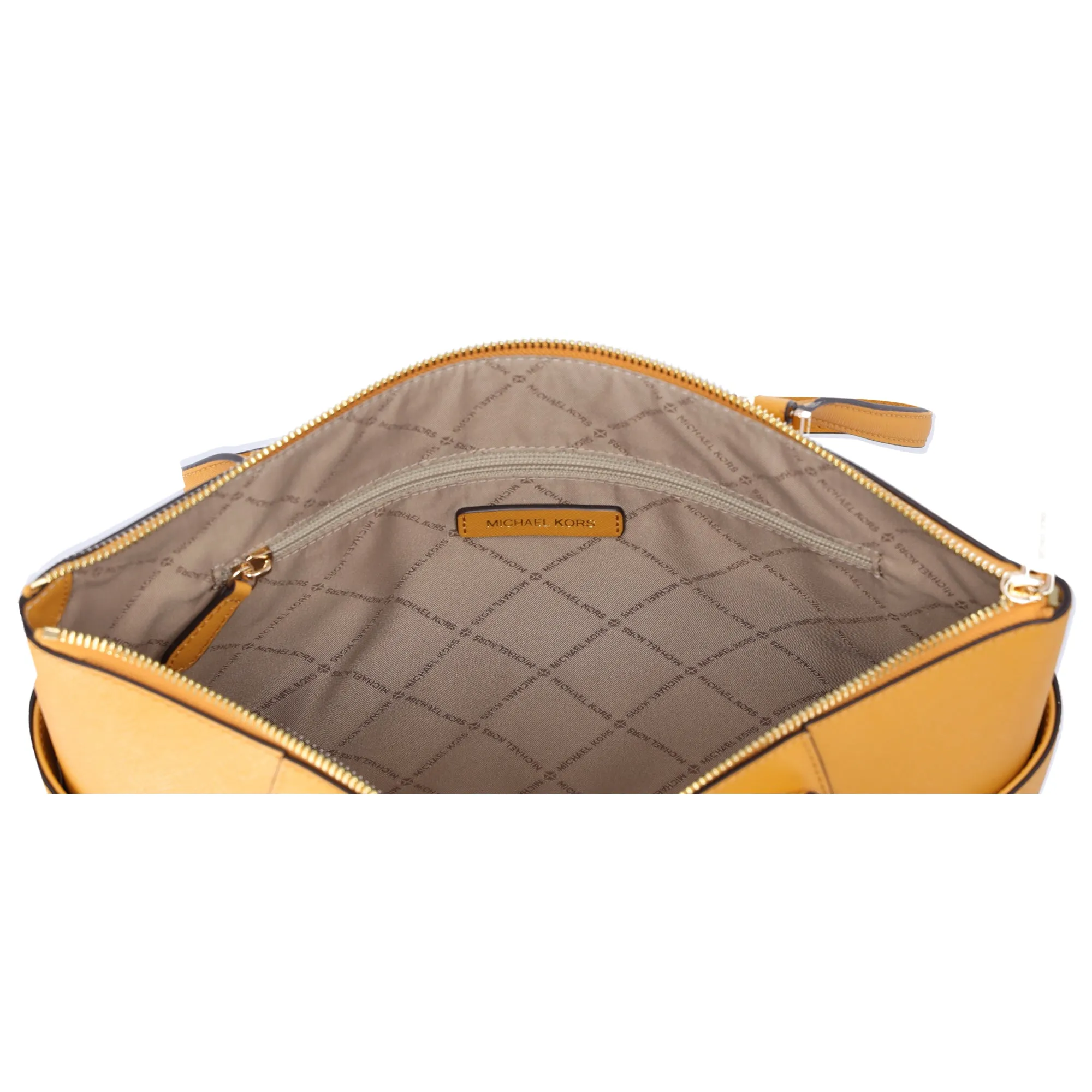 Michael Kors Charlotte Large Top Zip Leather Tote Golden Rod Yellow sold by Gaby's Bags product image thumbnail 5