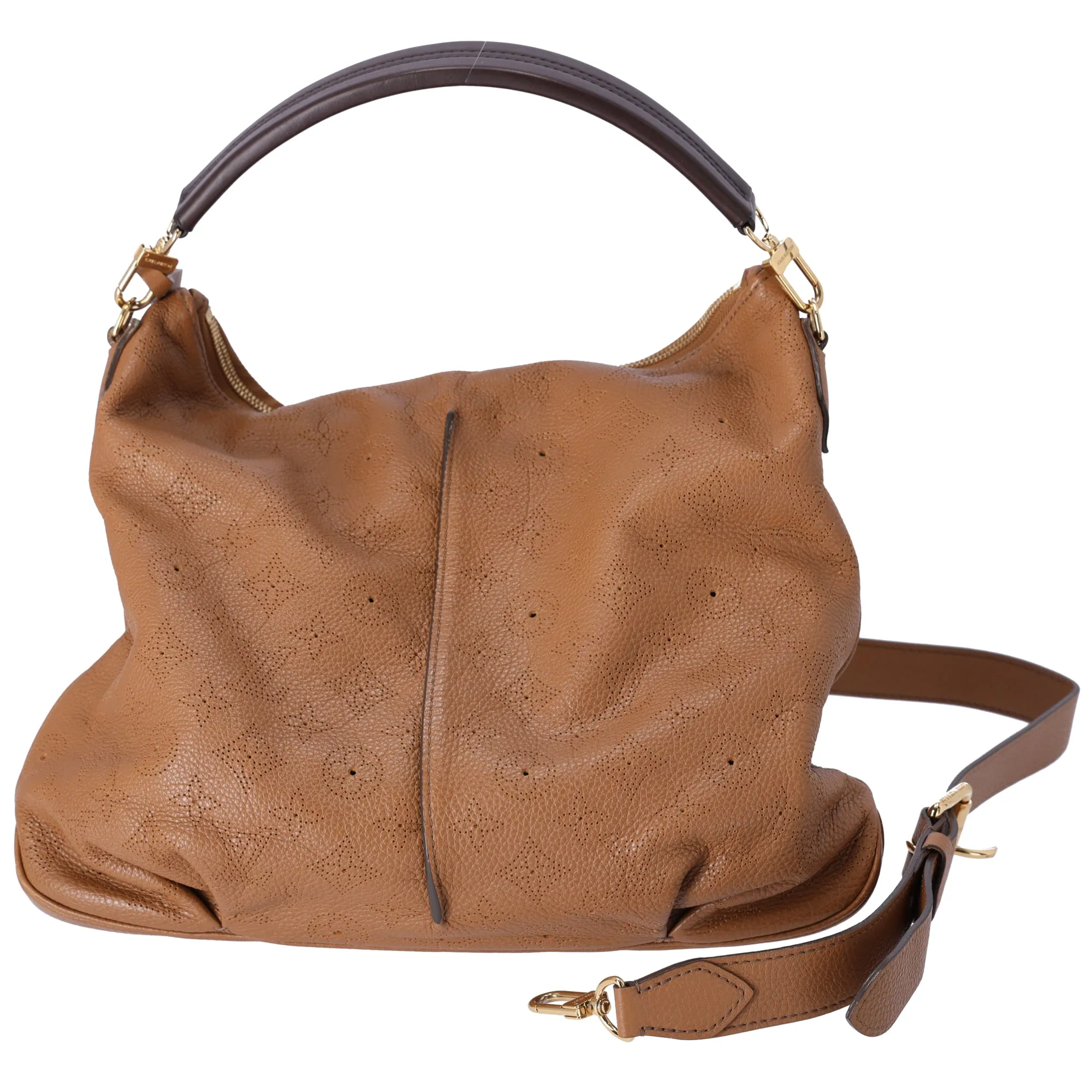 Louis Vuitton Selene PM Mahina Shoulder Bag M94212 Caramel Leather sold by Gaby's Bags product image thumbnail 3