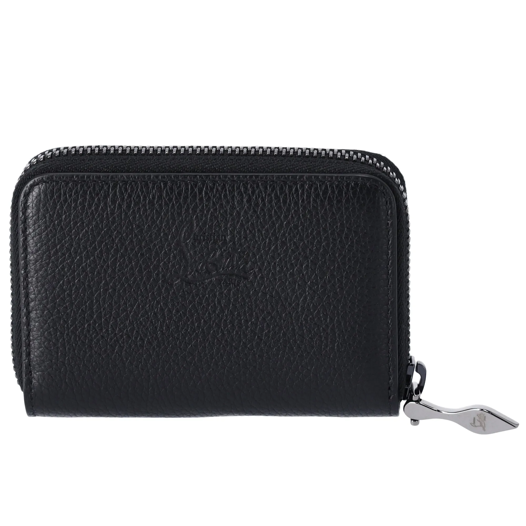 Christian Louboutin Panettone Coin Case Black on Black Studded Leather sold by Gaby's Bags product image thumbnail 3