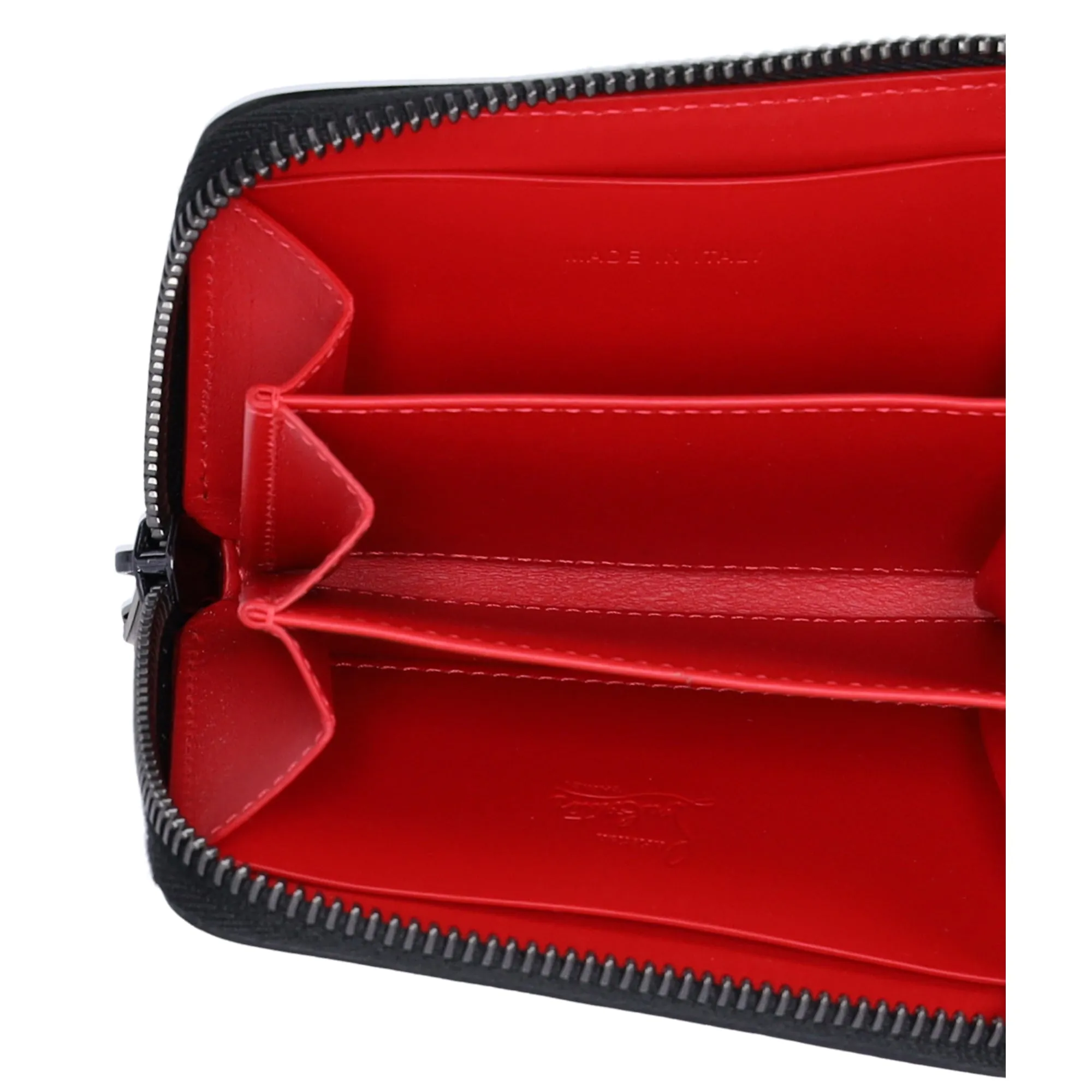 Christian Louboutin Panettone Coin Case Black on Black Studded Leather sold by Gaby's Bags product image thumbnail 4