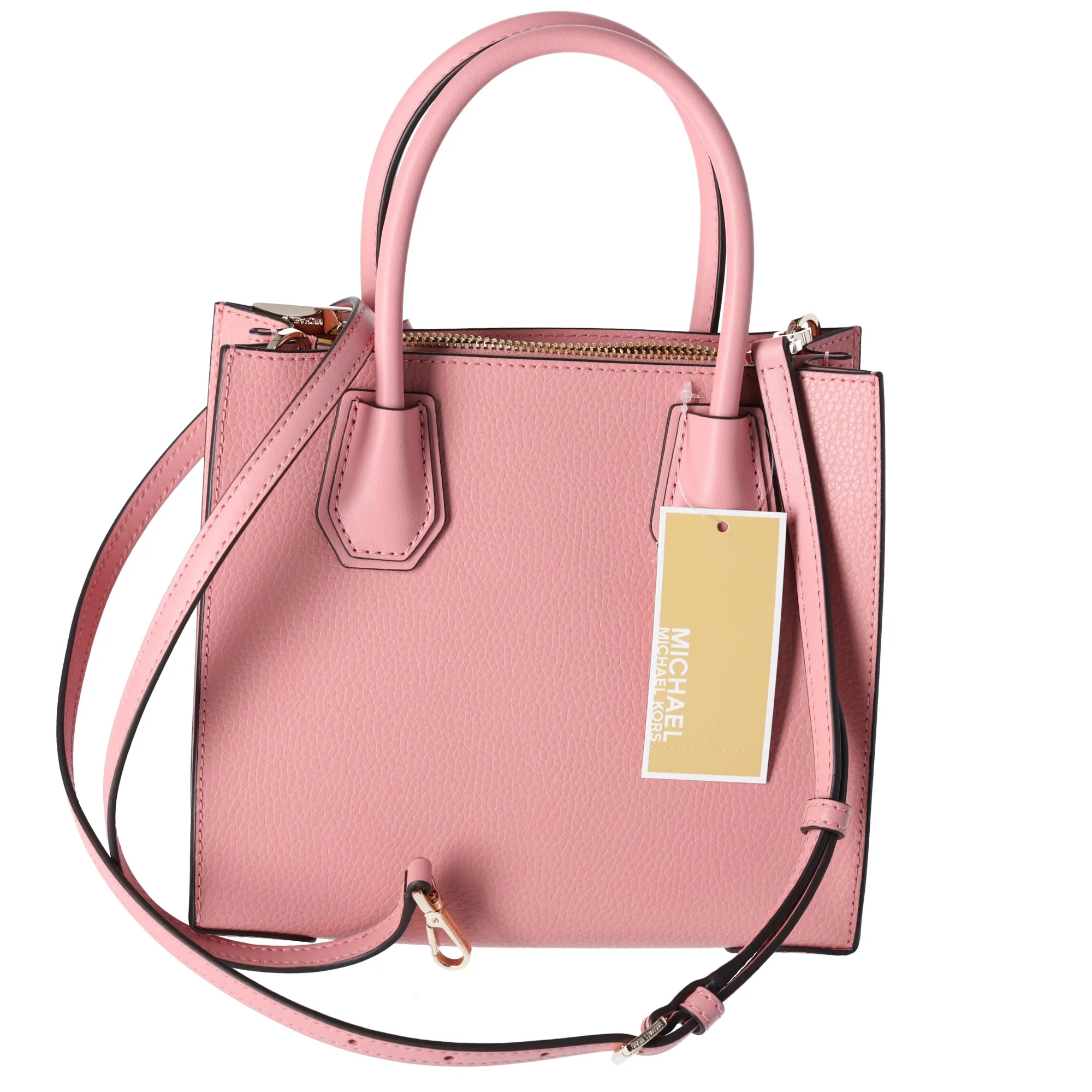Michael Kors Mercer Medium Pebbled Leather Crossbody Bag Primrose Pink sold by Gaby's Bags product image thumbnail 3