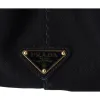 PRADA Canapa Tote Bag Black Logo Printed Canvas Shoulder Bag sold by Gaby's Bags
