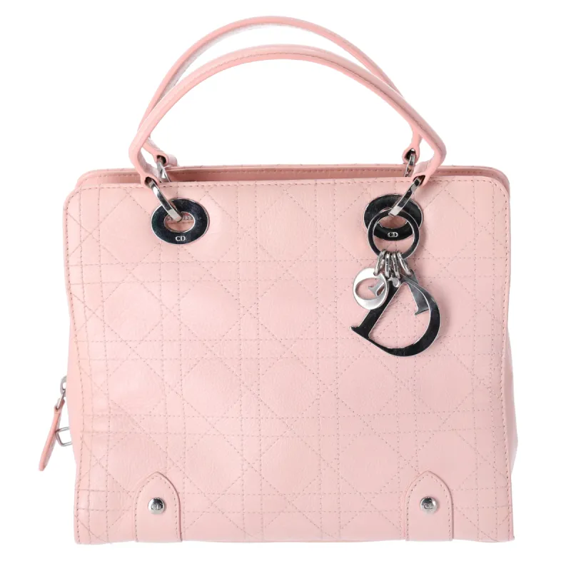 Christian Dior Cannage Stitch Handbag VEA44594 Light Pink Leather sold by Gaby's Bags